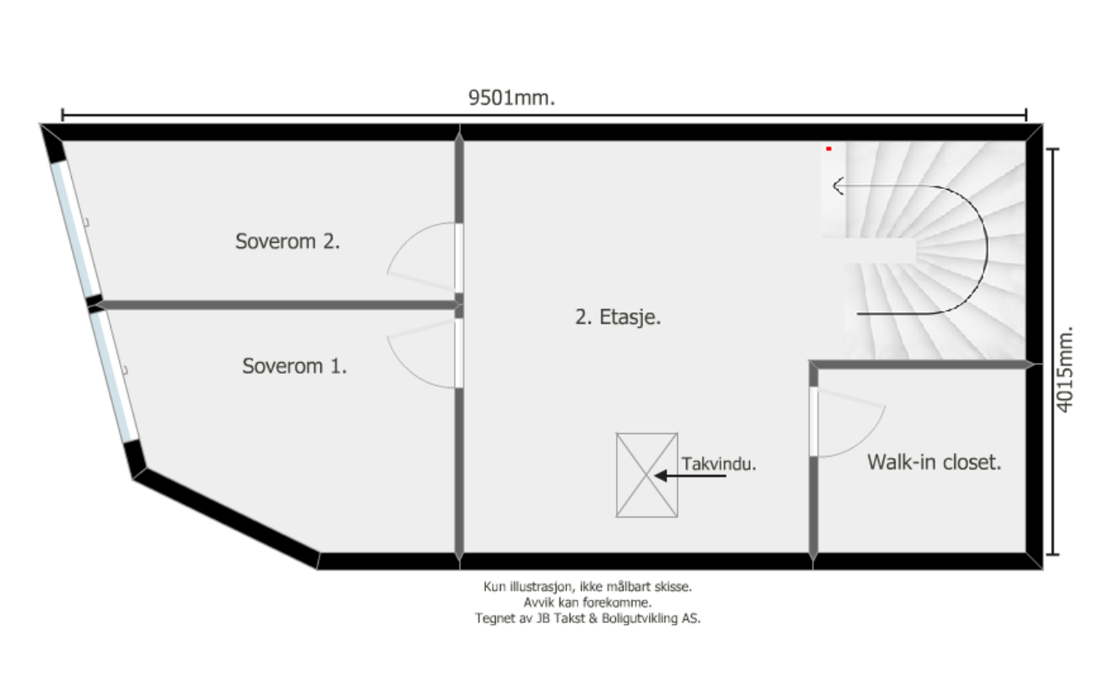 Plantegning 2. etasje. Galleribilde