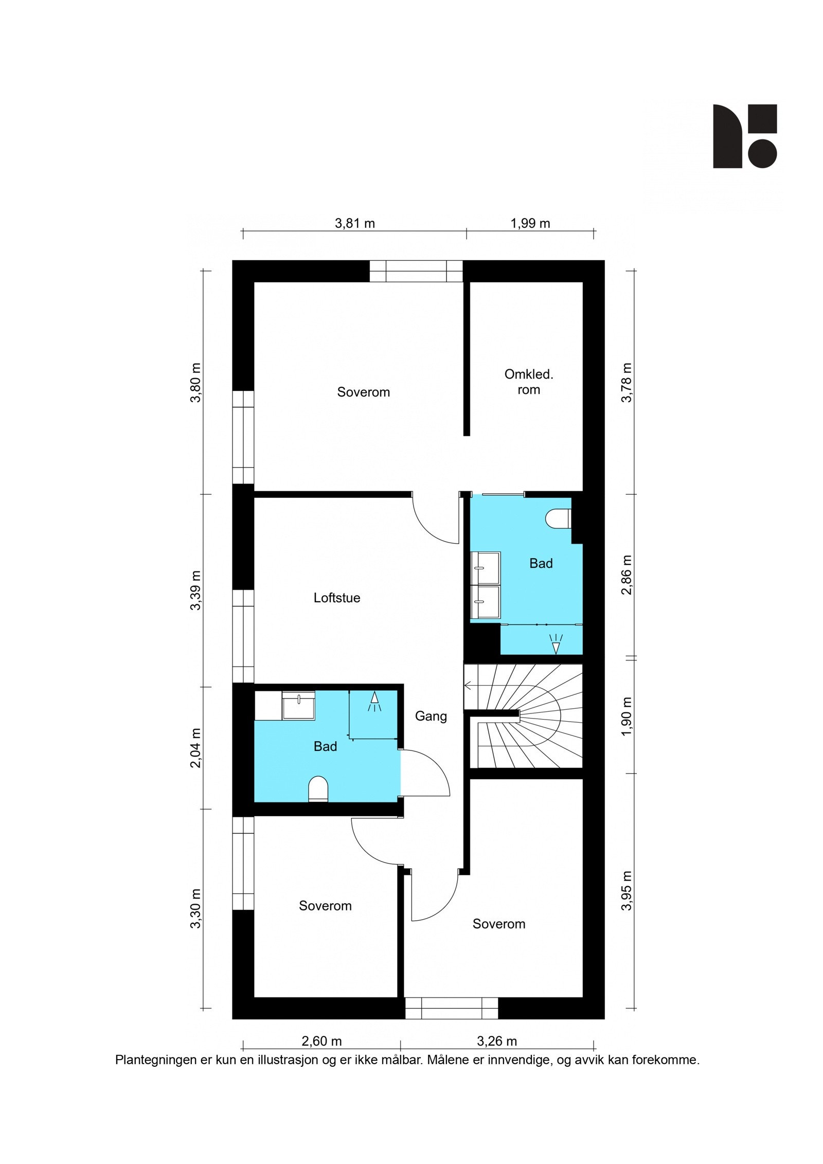 Plantegning 2. etasje. Galleribilde