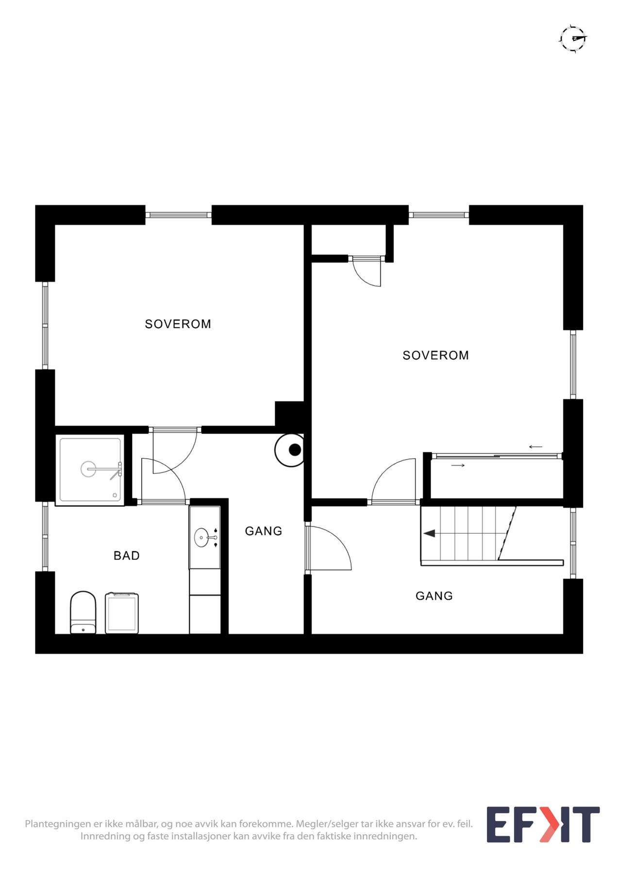 Plantegning for 2. etasje. Galleribilde