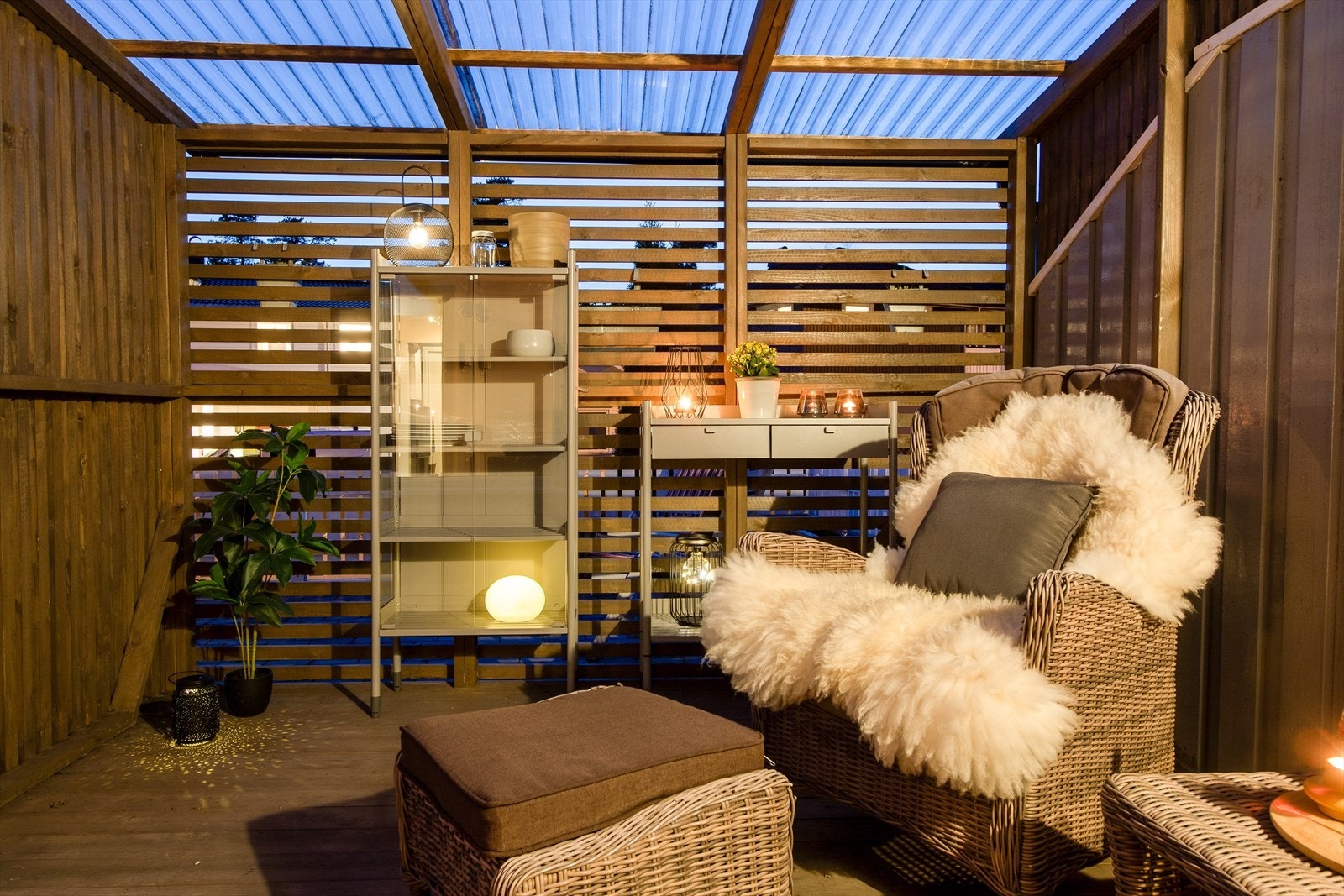 Pent opparbeidet terrasse. Galleribilde