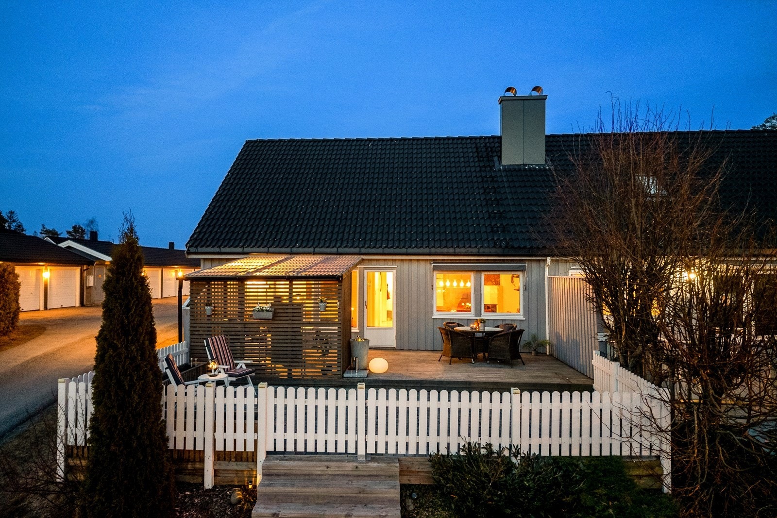 Her kan man nyte varme sommerdager og kvelder. Galleribilde