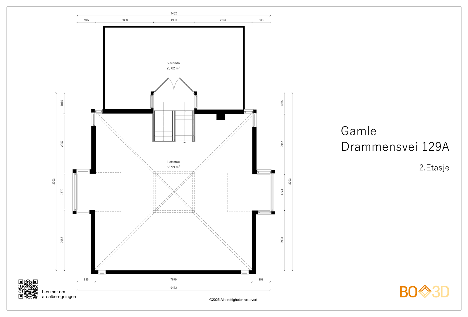 Gamle Drammensvei 129A - 2.Etasje. Galleribilde