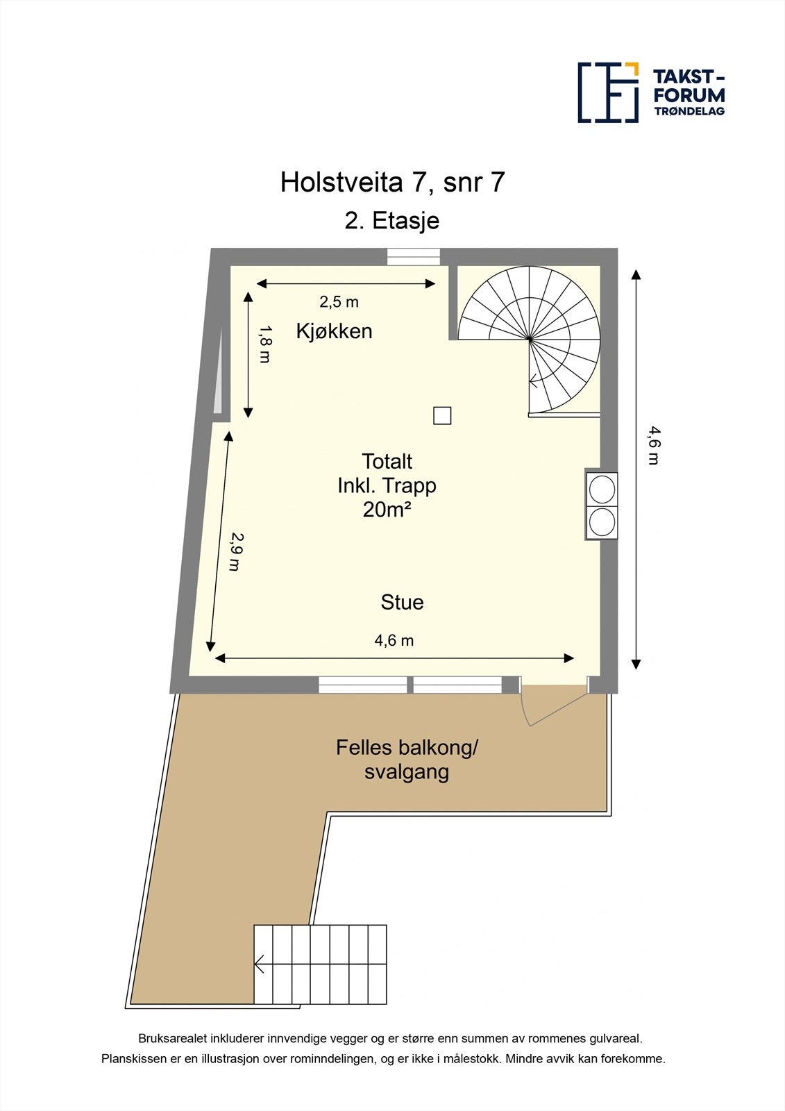 Planskisse 2. etasje. Galleribilde