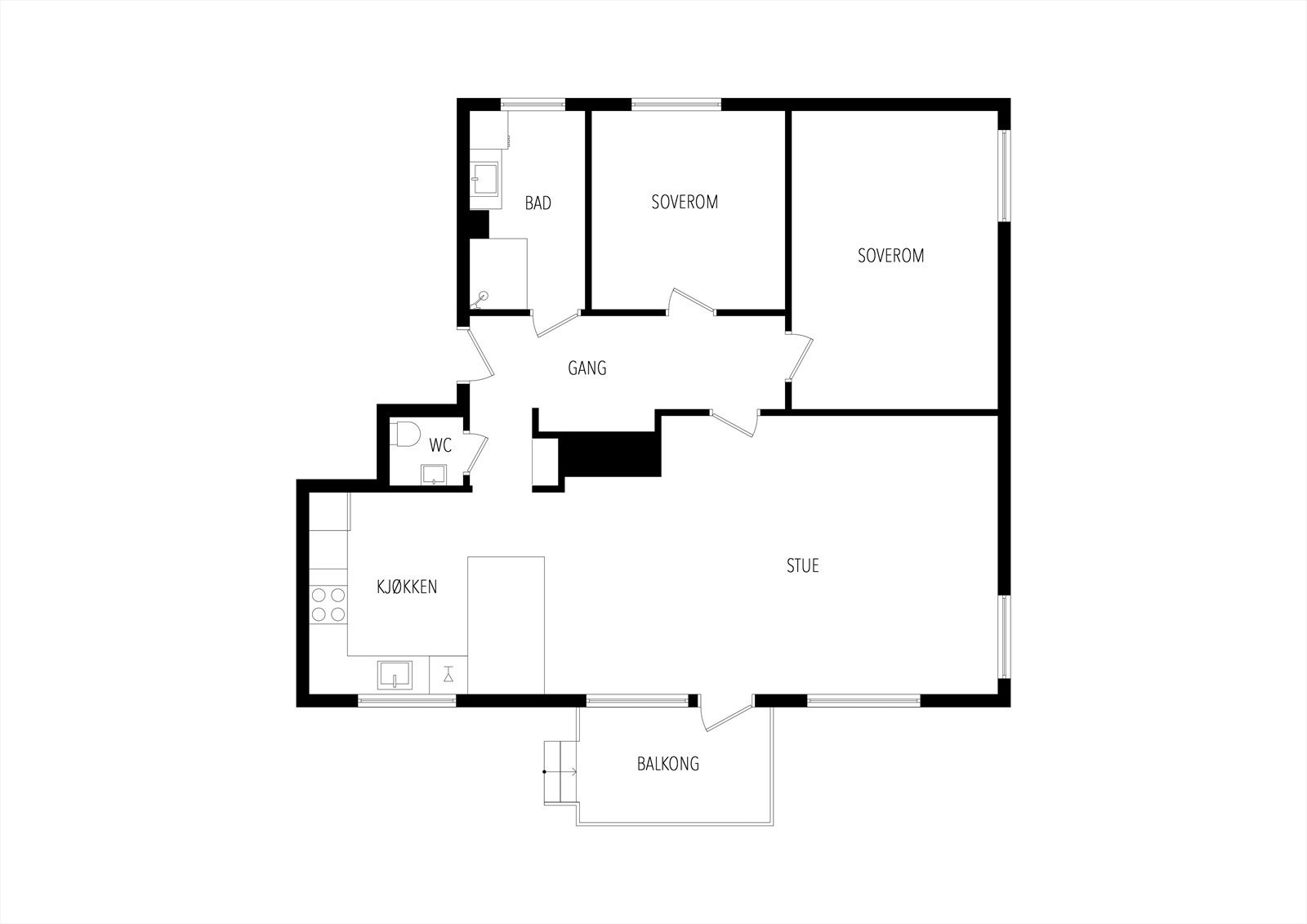 Plantegning Galleribilde