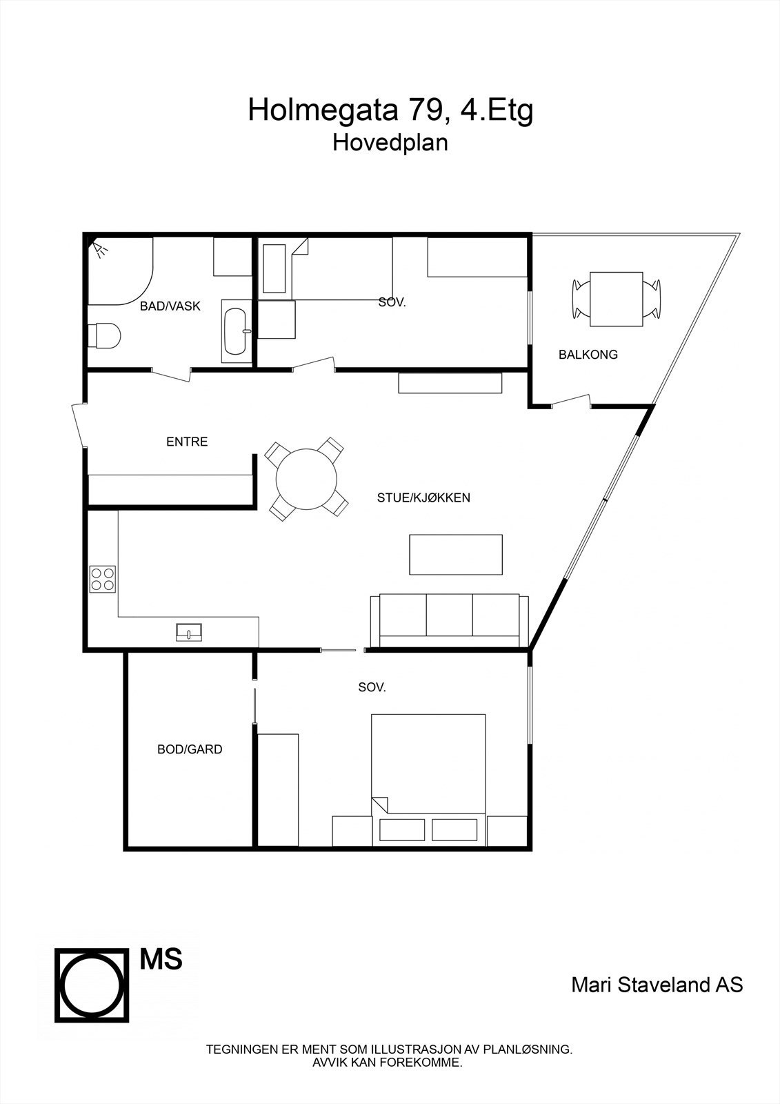 Plantegning Galleribilde