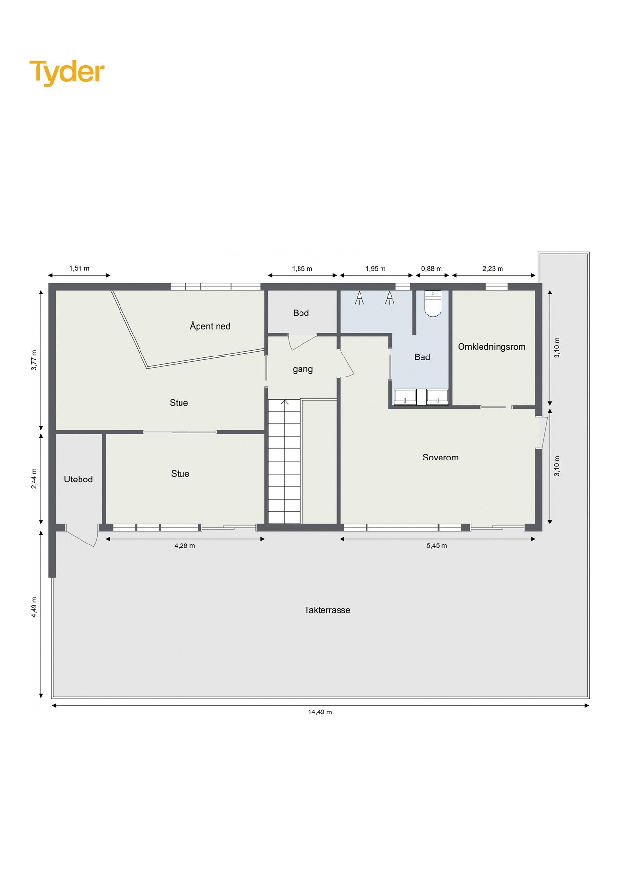 Planskisse 2.etg. Galleribilde