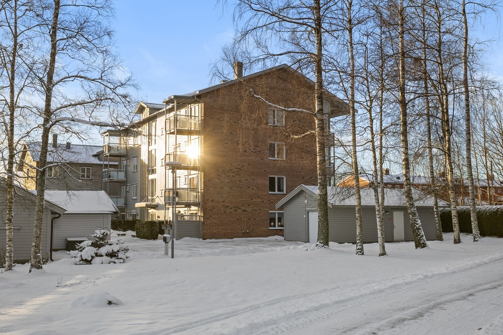 Det er en bod ute tilhørende leligheten. Galleribilde