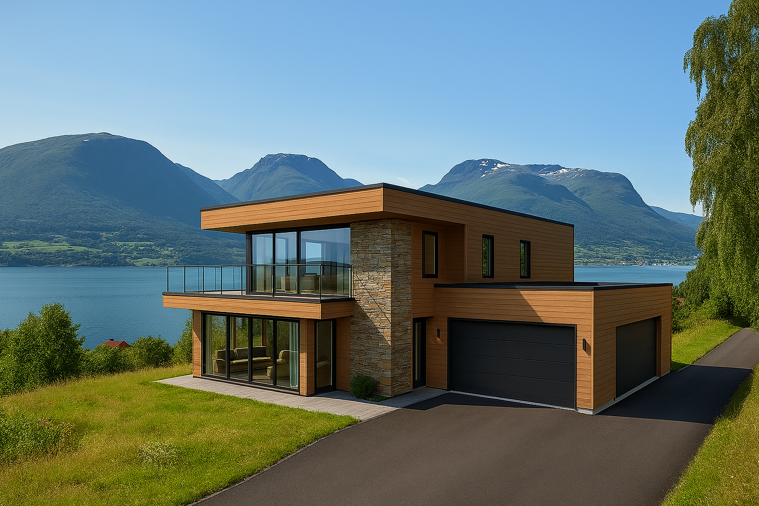 Illustrasjonsfoto - Leirbrekka, bnr 91. Nydelig utsikt mot fjord og fjellheim! Galleribilde