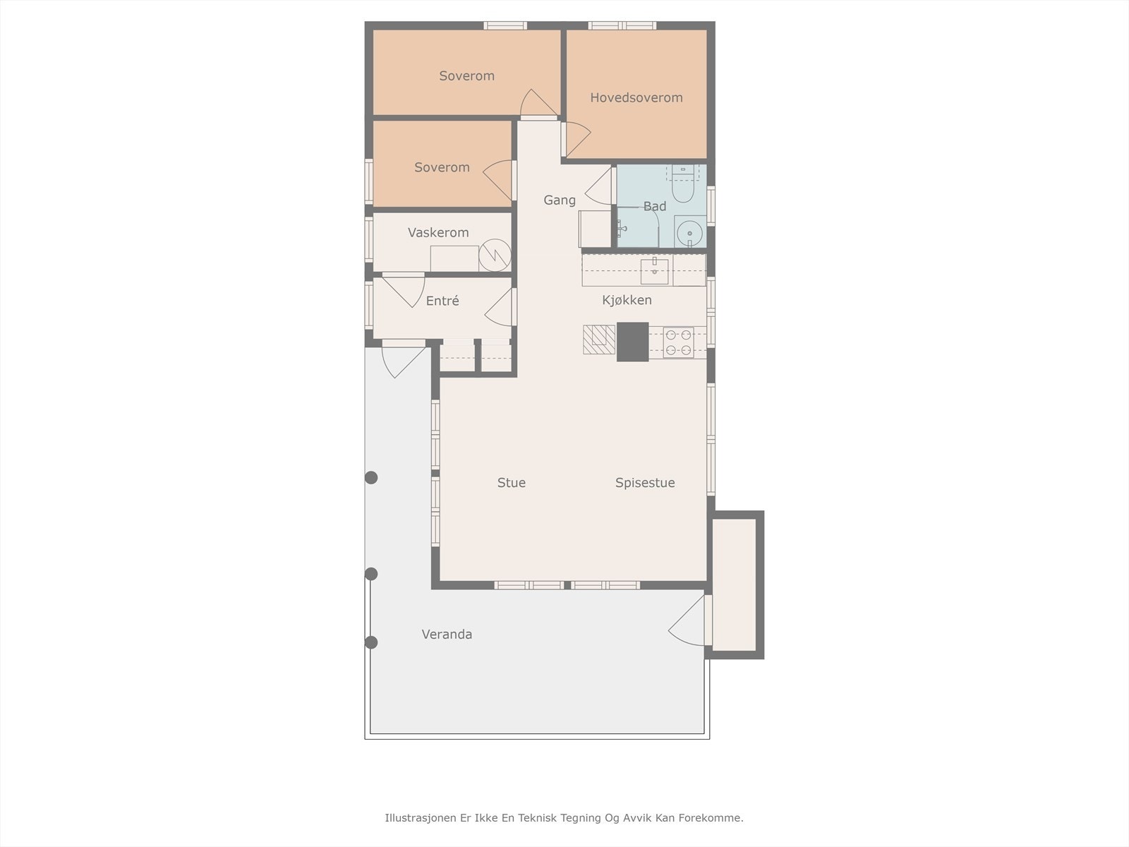 Plantegning for hytta Galleribilde