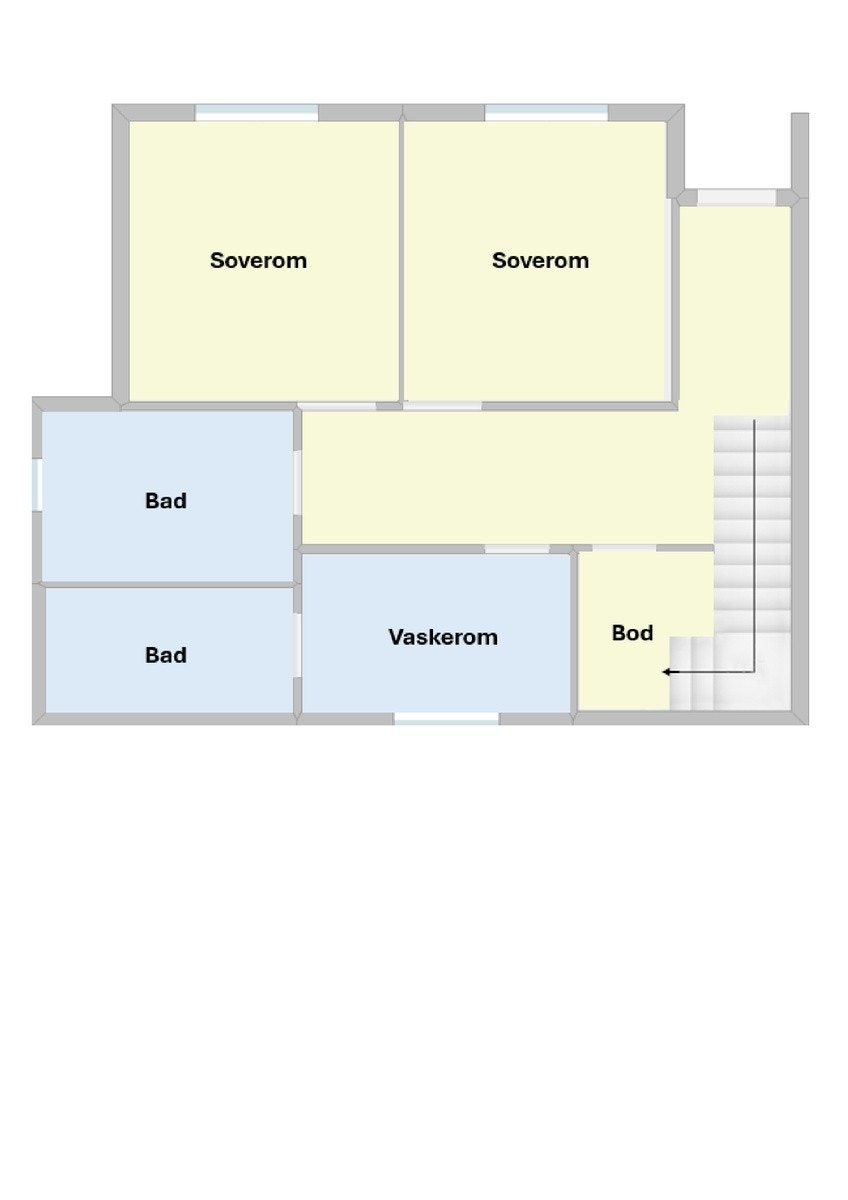 Plantegning 1. etg Galleribilde