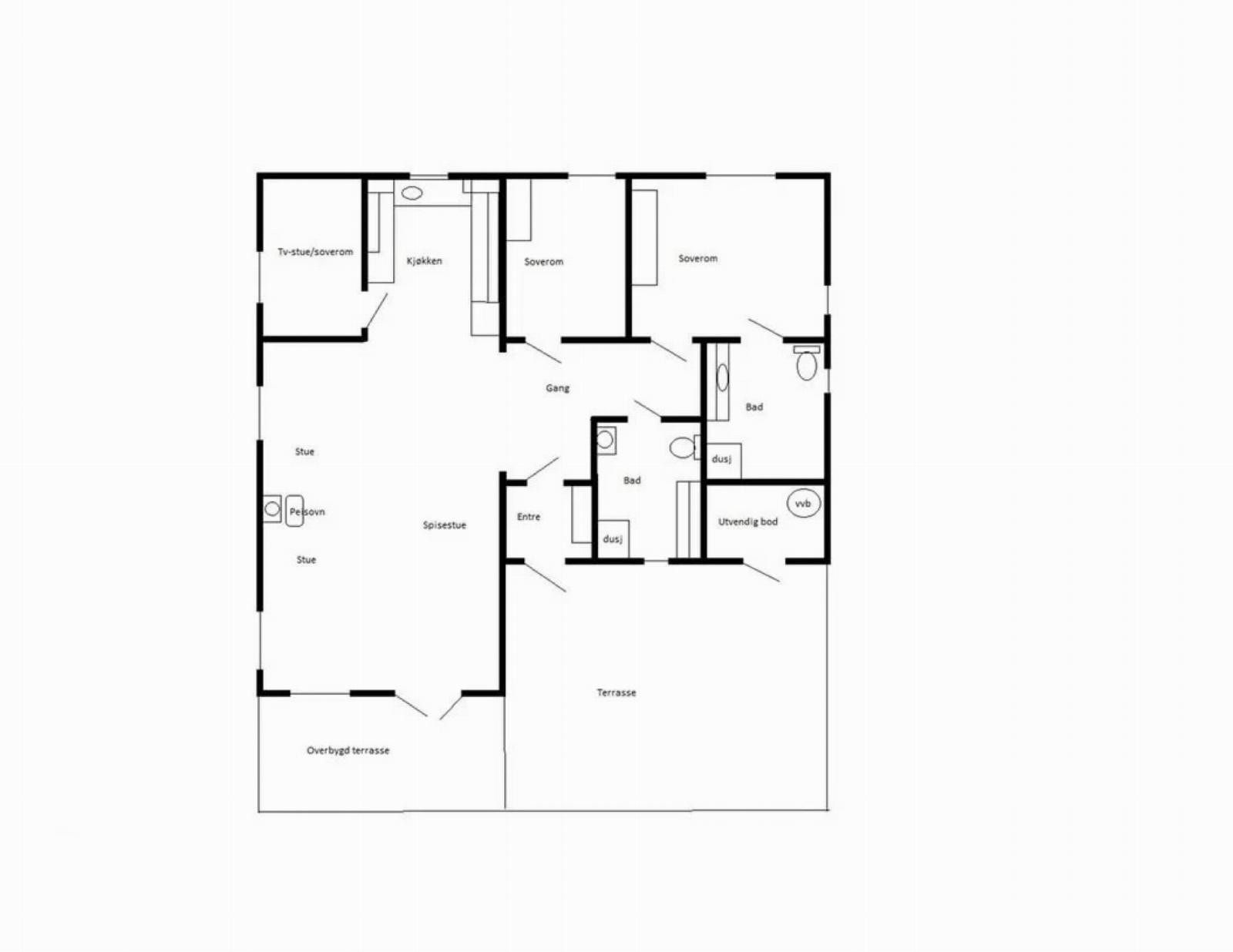 Plantegning Galleribilde