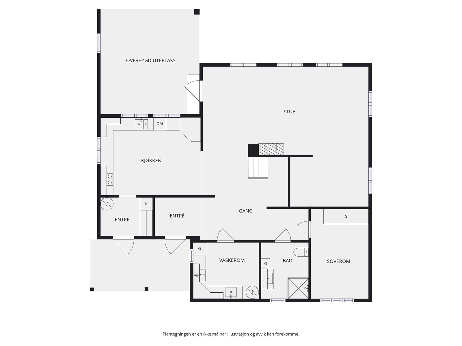 Plantegning 1. etasje. Galleribilde