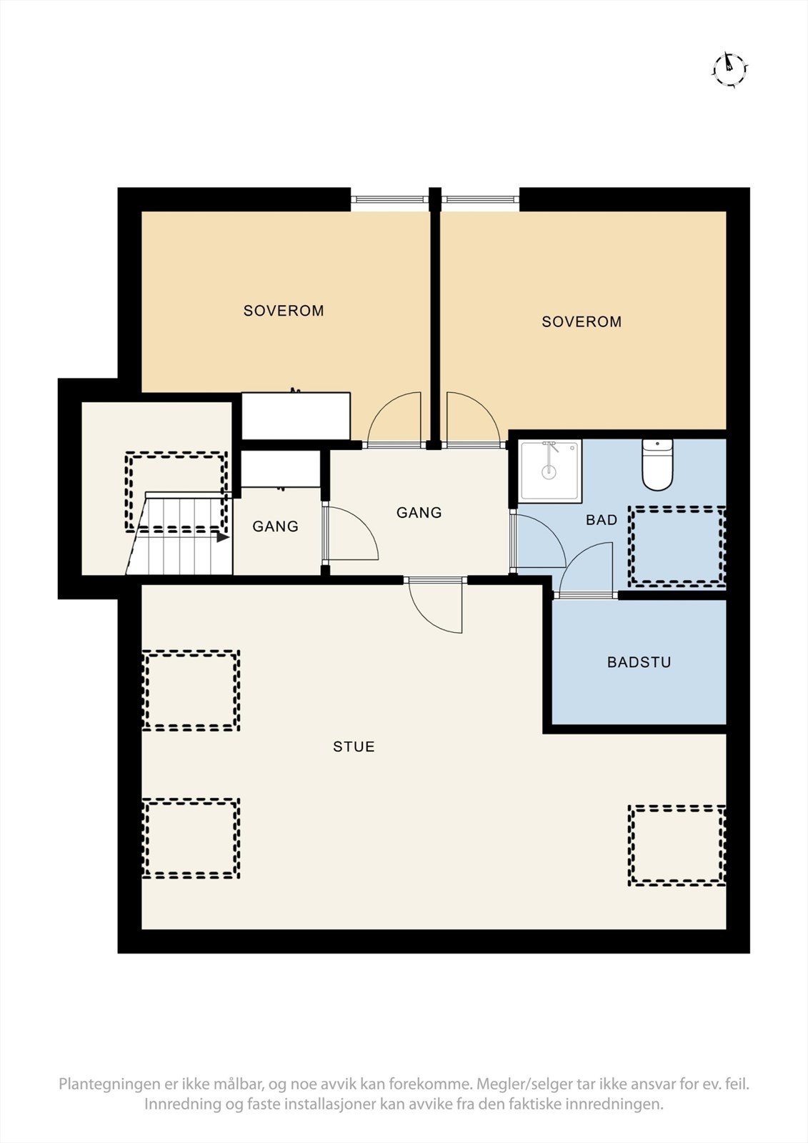 Plantegning 2. etasje Galleribilde