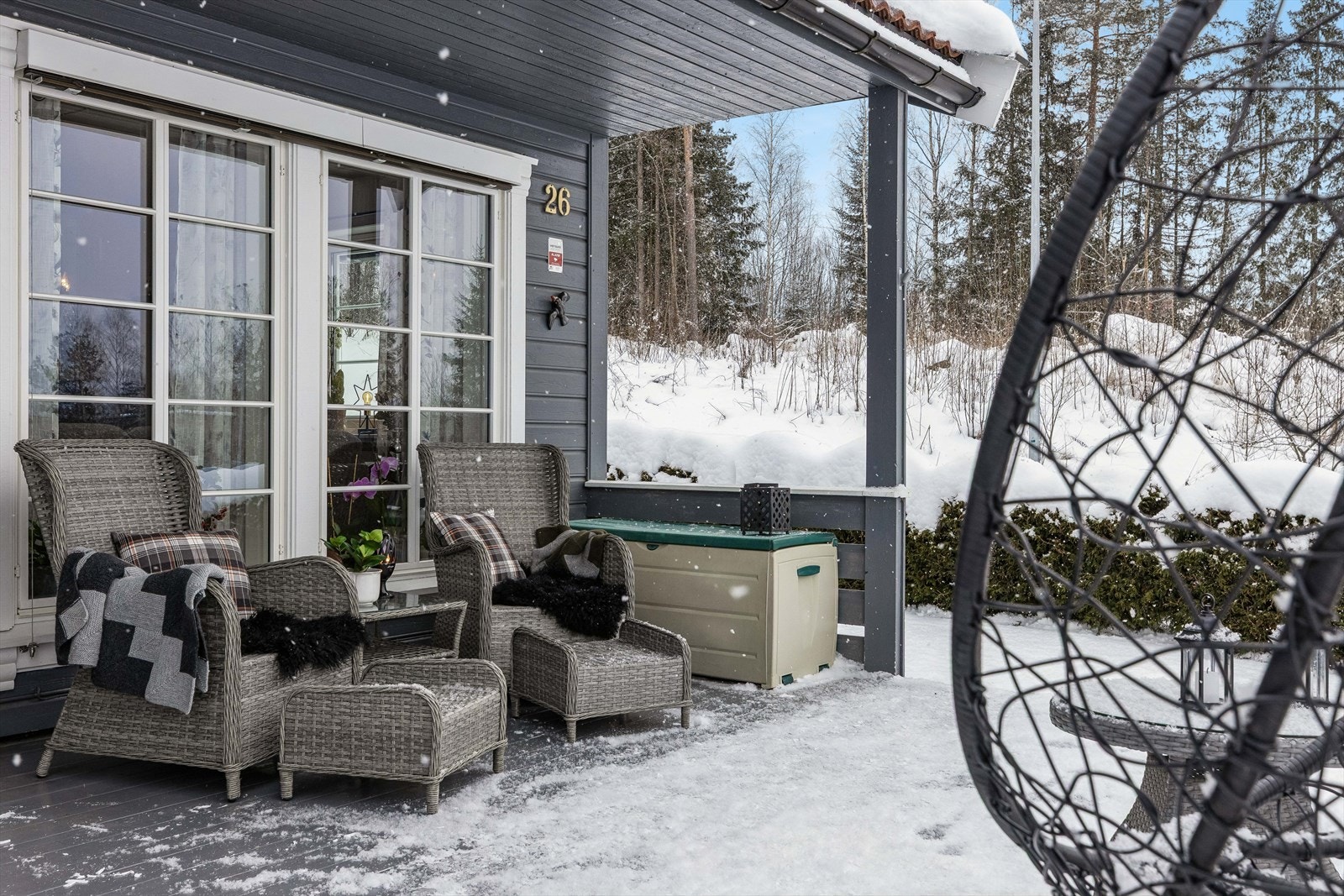 Her kan utelivet nytes i lune omgivelser med nærhet til naturen. Galleribilde