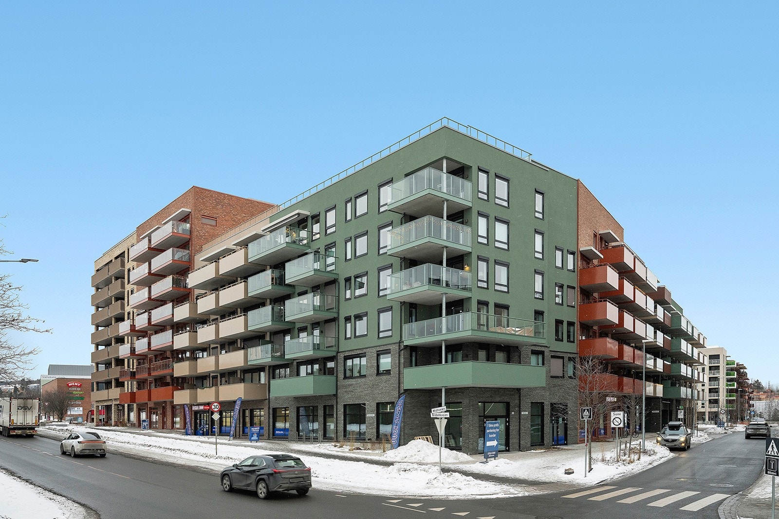 Brobekkveien 58C ligger fint til i et nyetablert nabolag på Vollebekk. Galleribilde