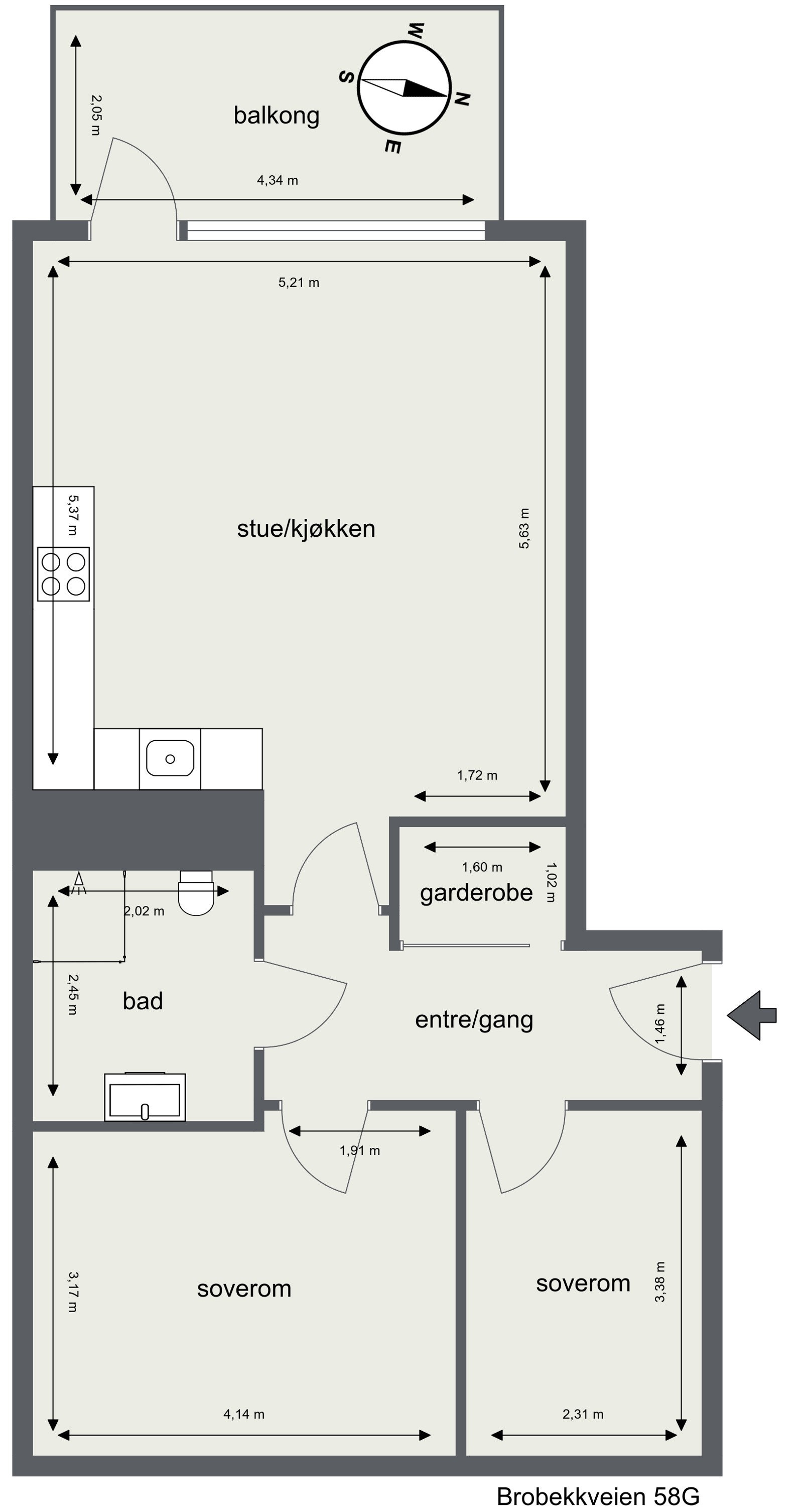 Plantegning Galleribilde