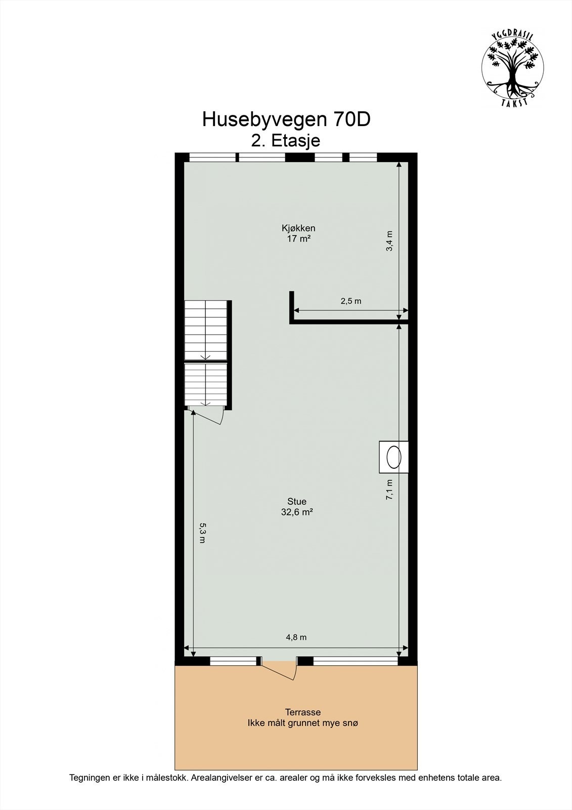 Plantegning 2. etasje Galleribilde