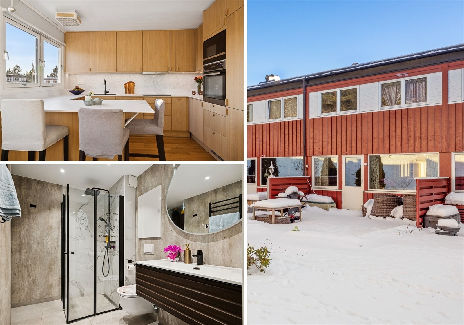 Velkommen til Husebyvegen 70D - et innholdsrikt og attraktivt rekkehus på Huseby! Galleribilde