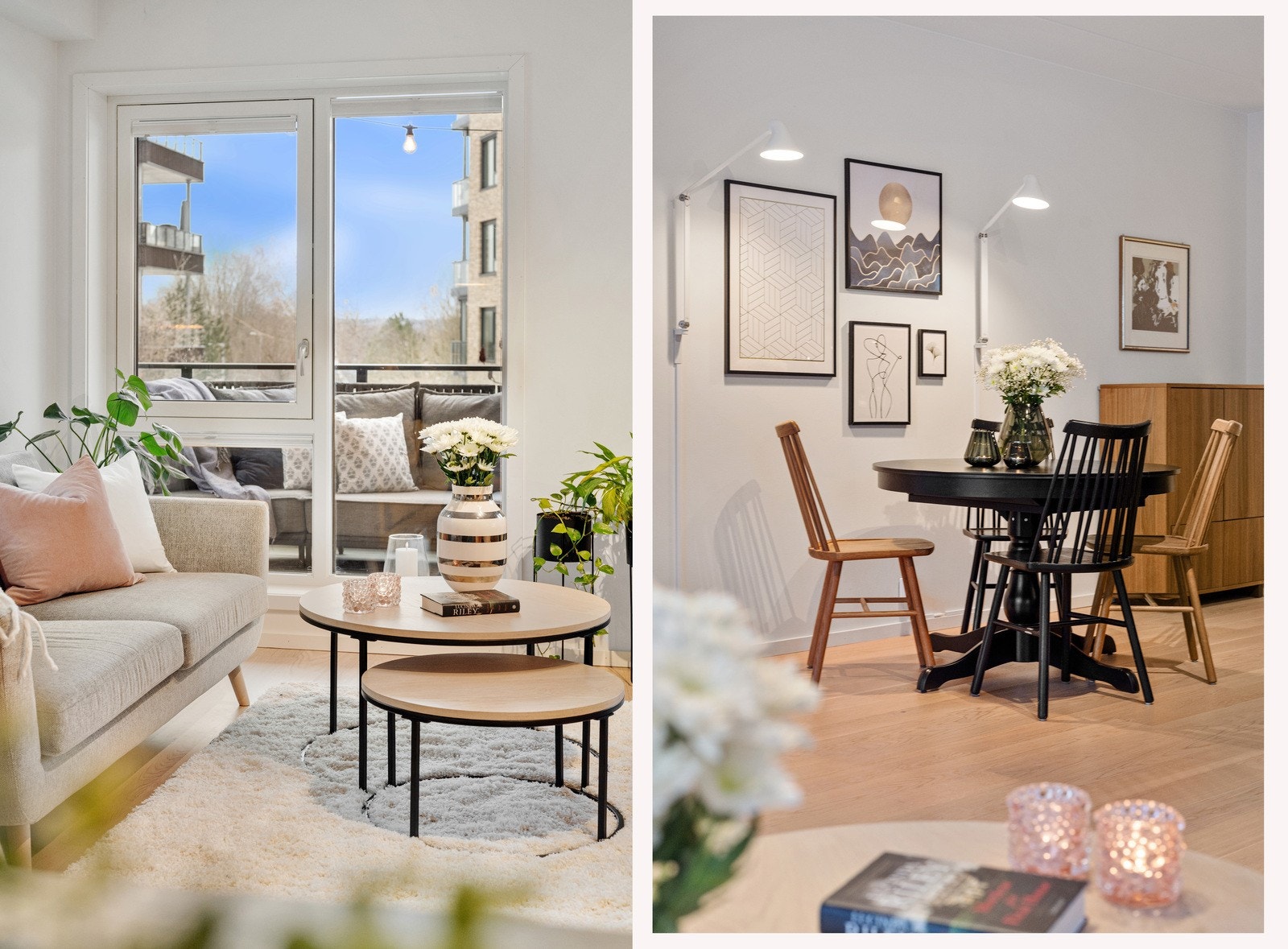 Fine sosiale soner i boligen. Det er fin siktlinje mot Norske Skog og skogsområdet der. Galleribilde