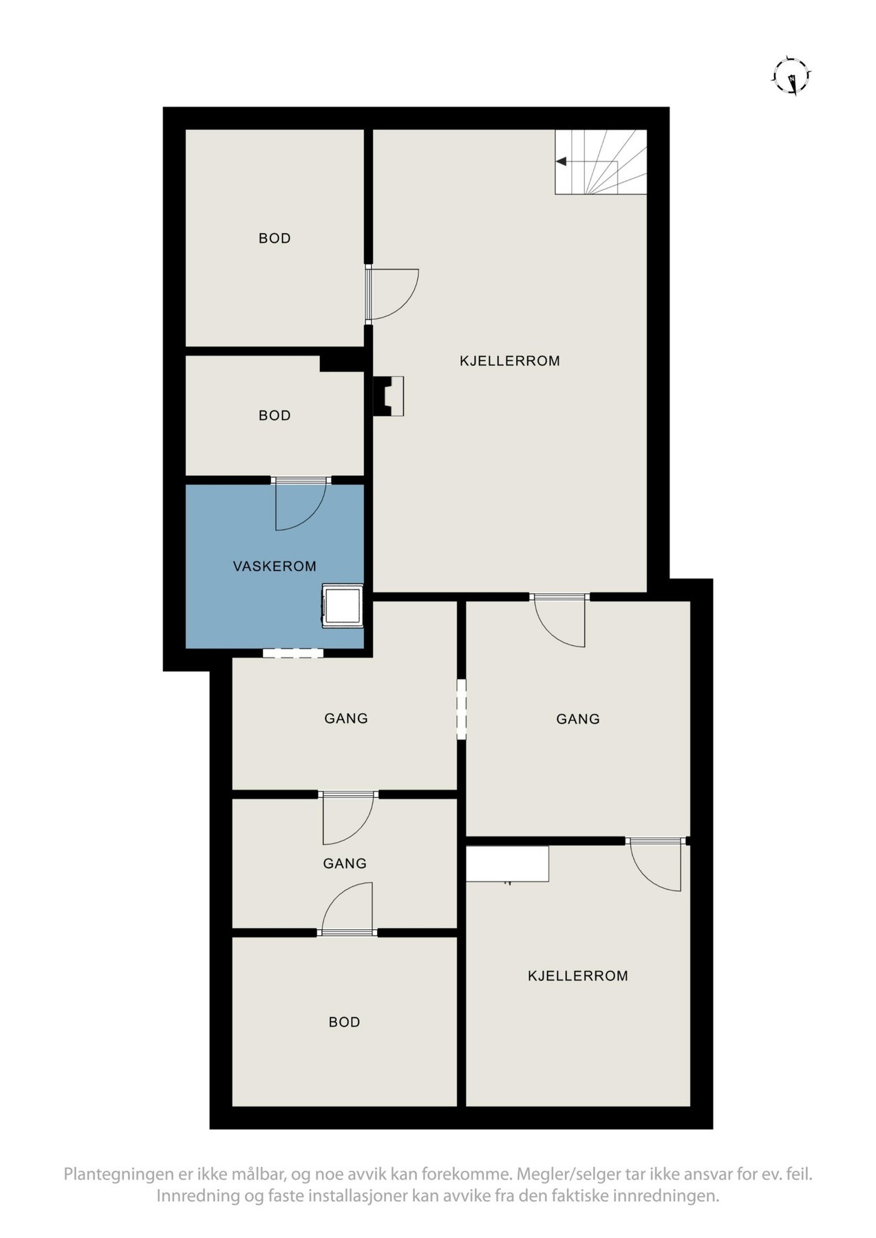 Planløsning kjeller Galleribilde