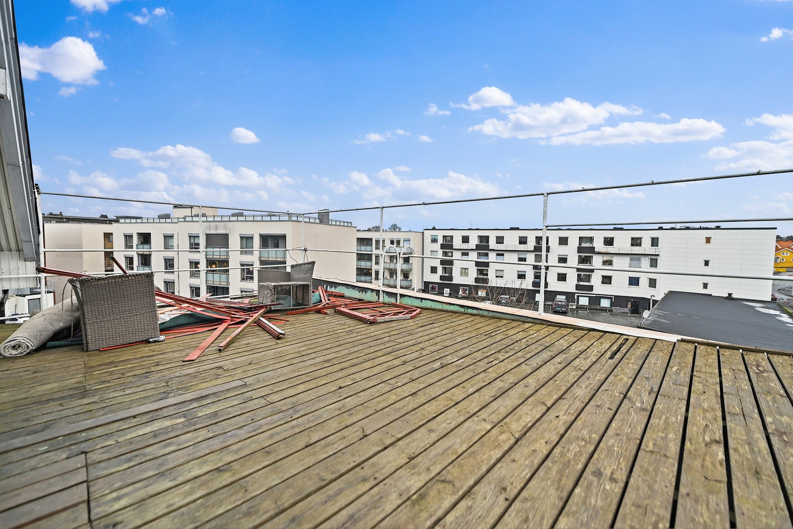Takterrasse på 43 m² Galleribilde