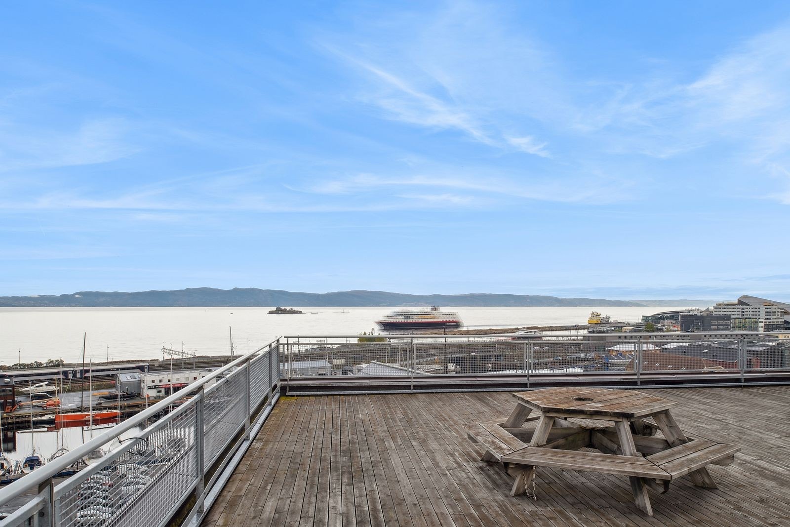 Panaromautiskt fra felles takterrasse. Galleribilde