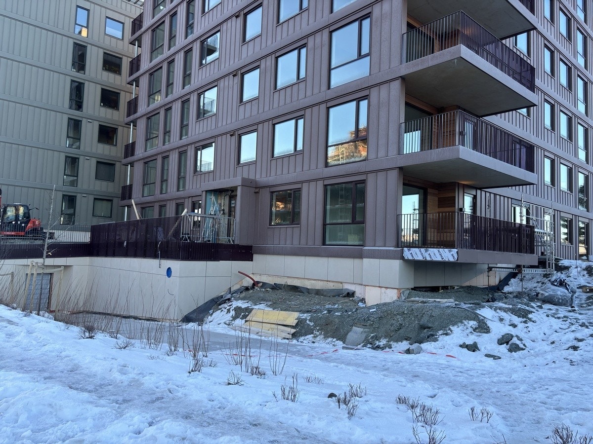 Leiligheten ligger nederst til høyre i bildet Galleribilde