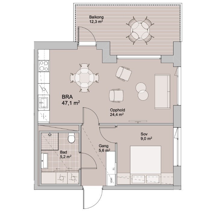 Plantegning Galleribilde