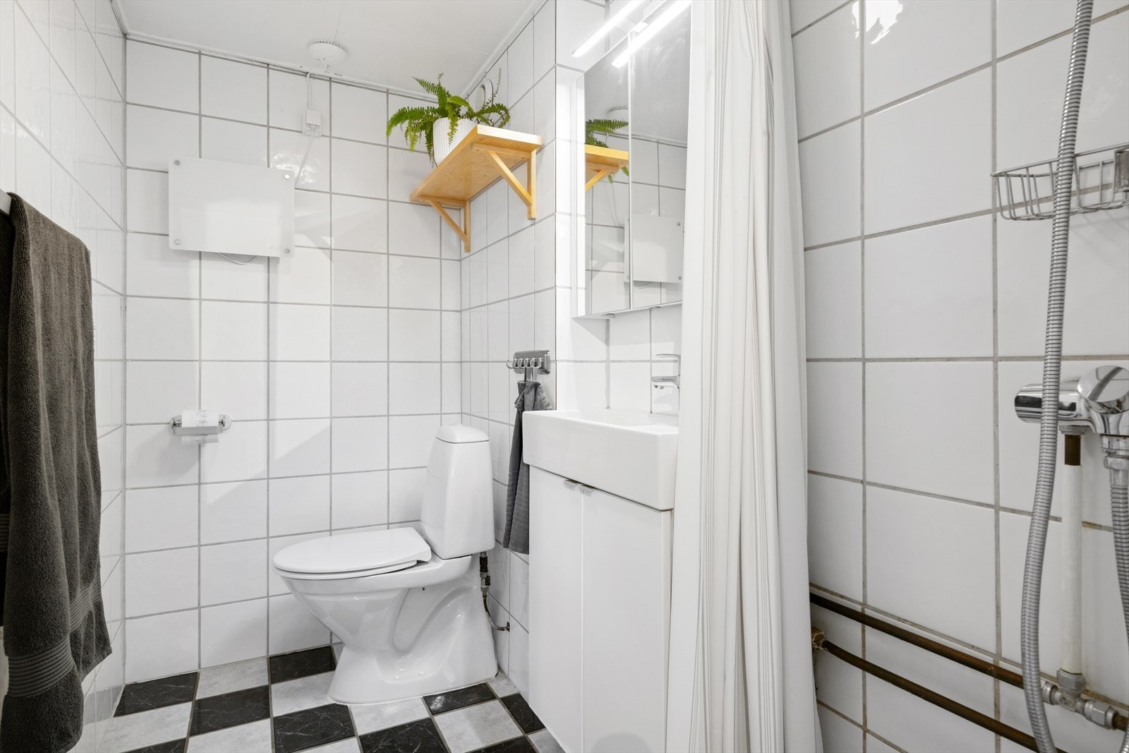 Flislagt baderom på 3m². Galleribilde