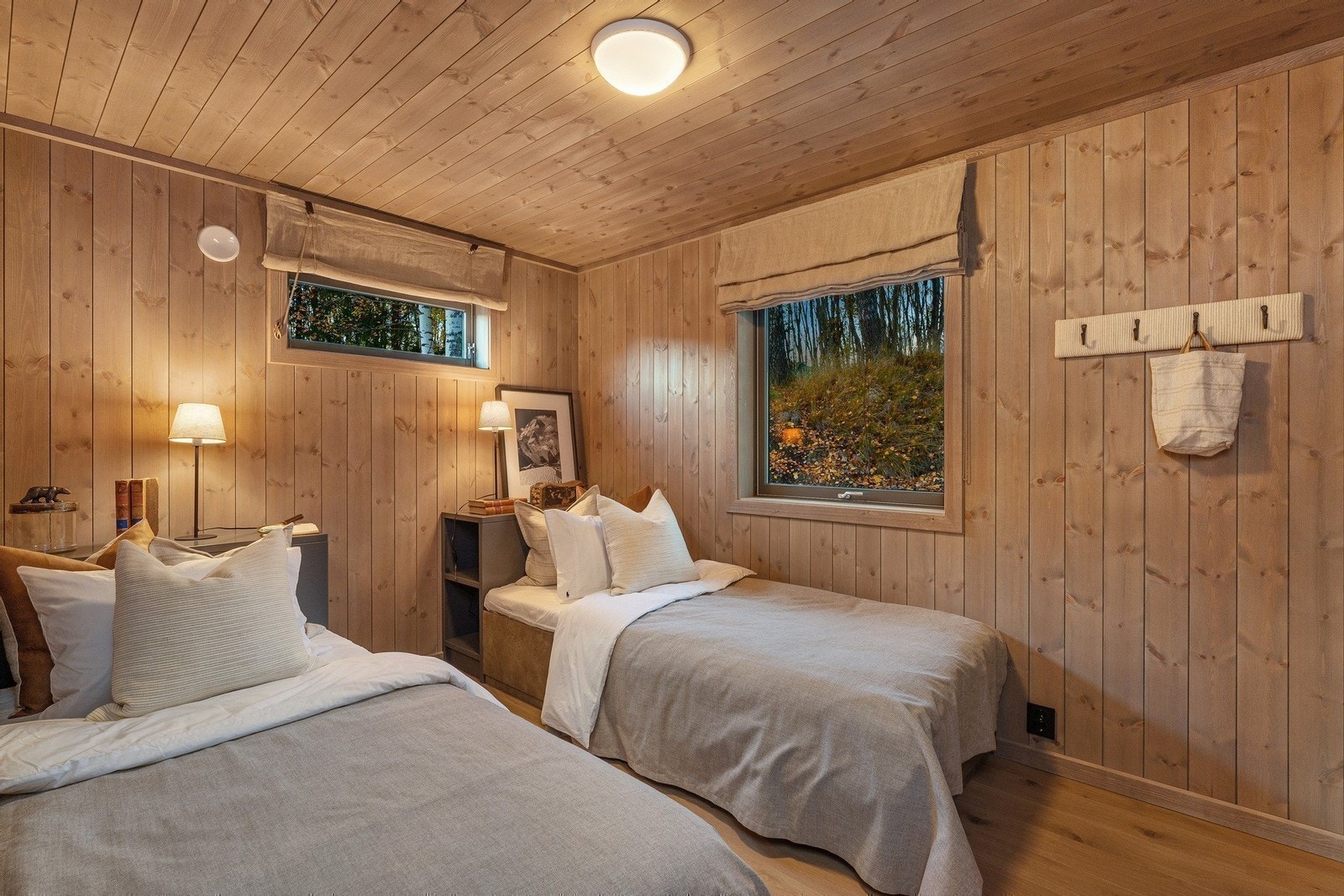 Bilde av vår visningshytte på Norsk Hyttesenter. Galleribilde