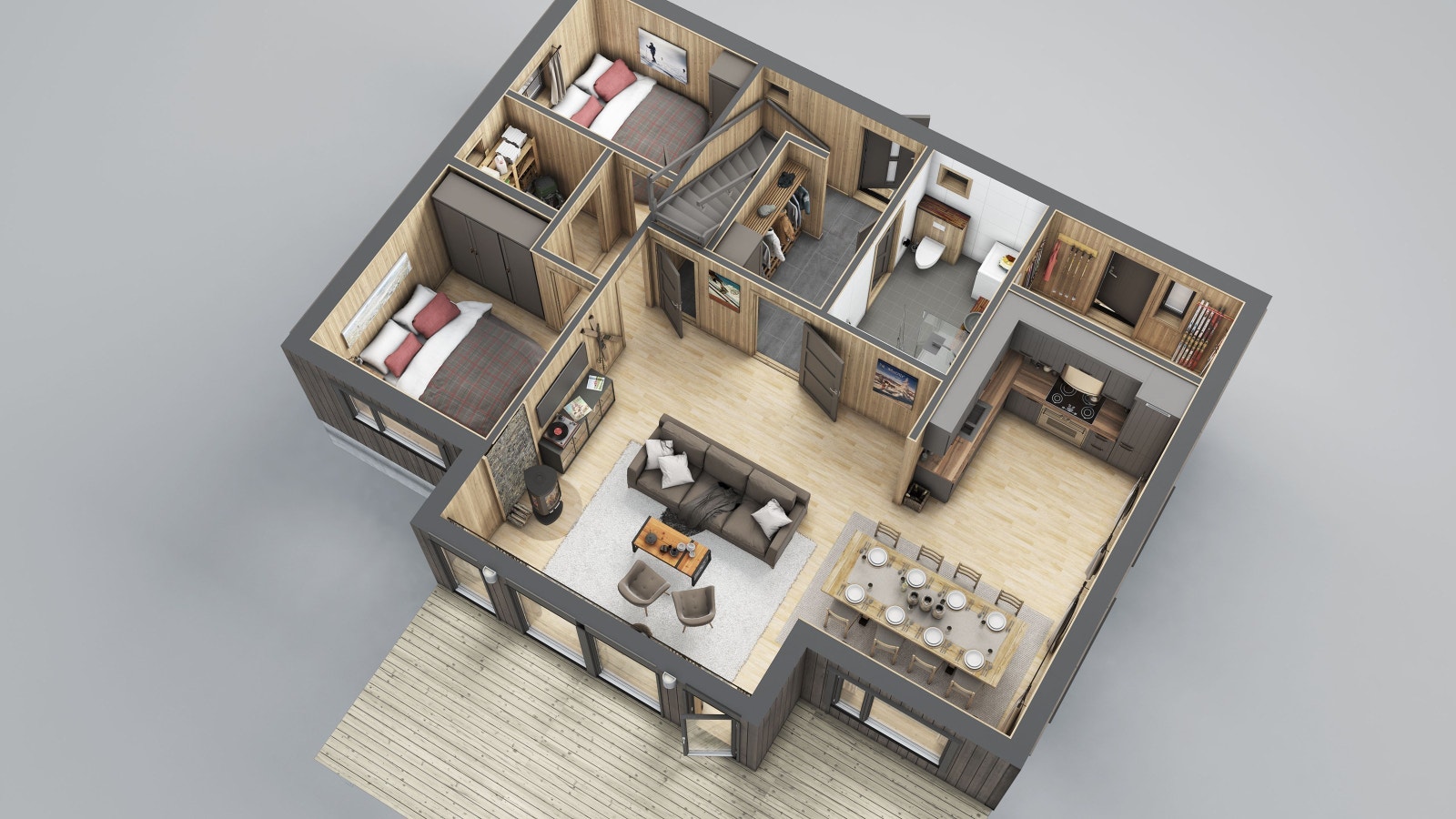 Planløsning 1 etasje Galleribilde