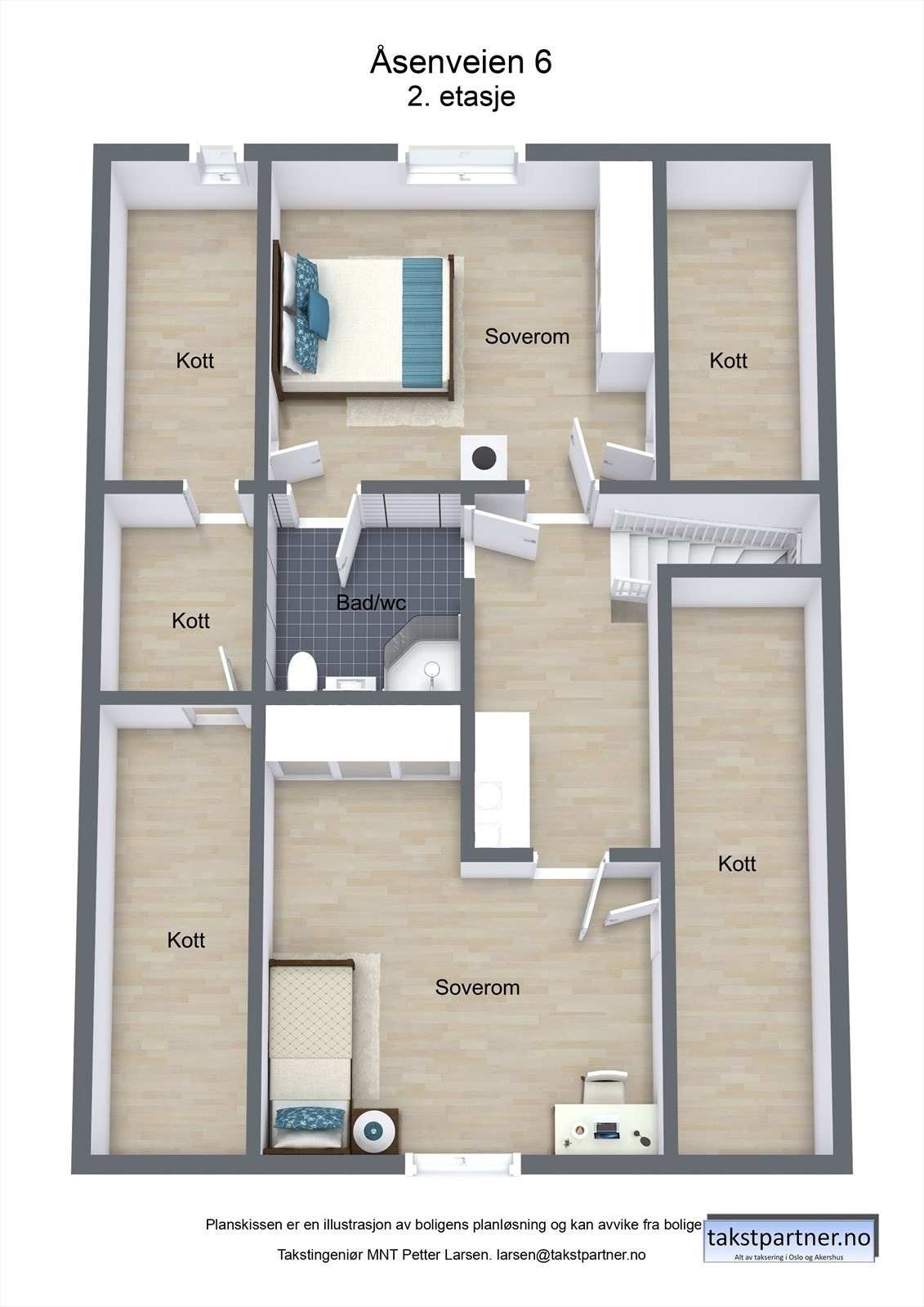 Plantegning 2. etasje Galleribilde