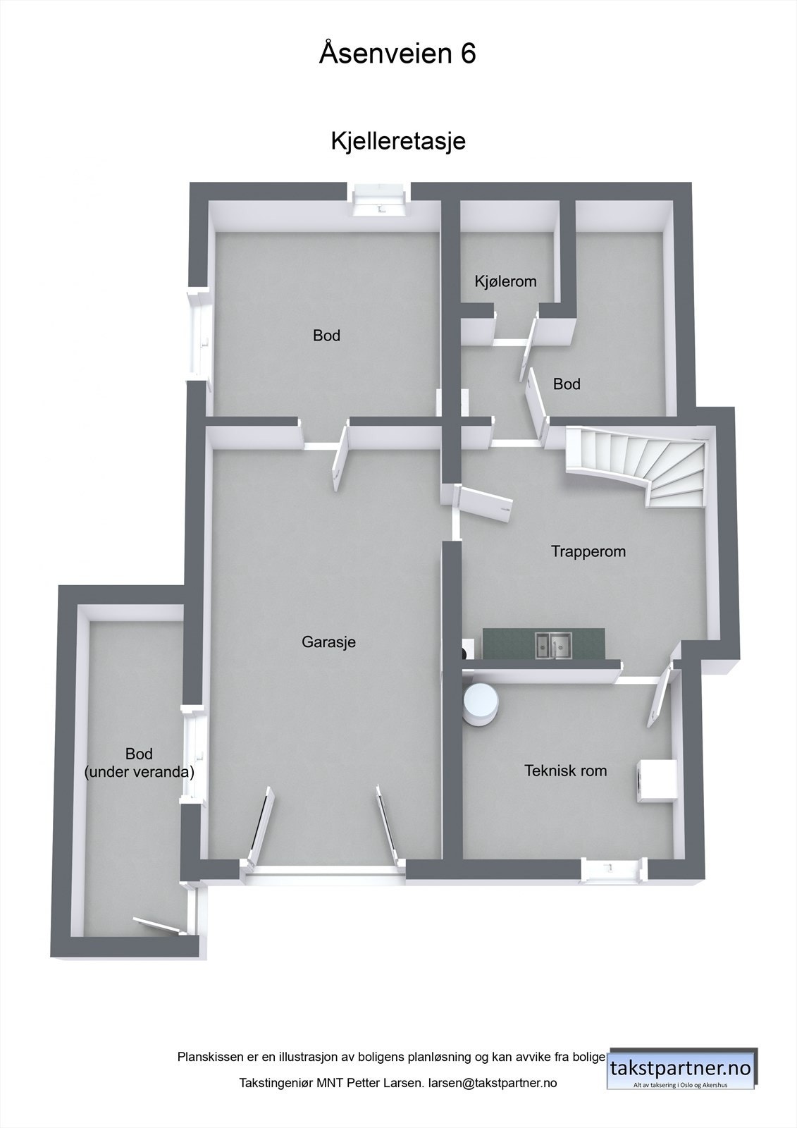 Plantegning kjeller Galleribilde