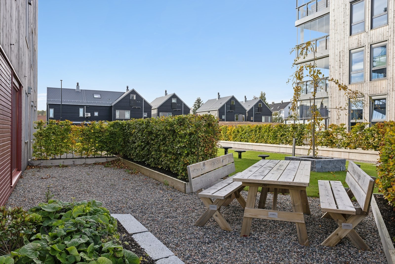 Eiendommen består av en pent opparbeidet felles eiertomt for borettslaget. Galleribilde