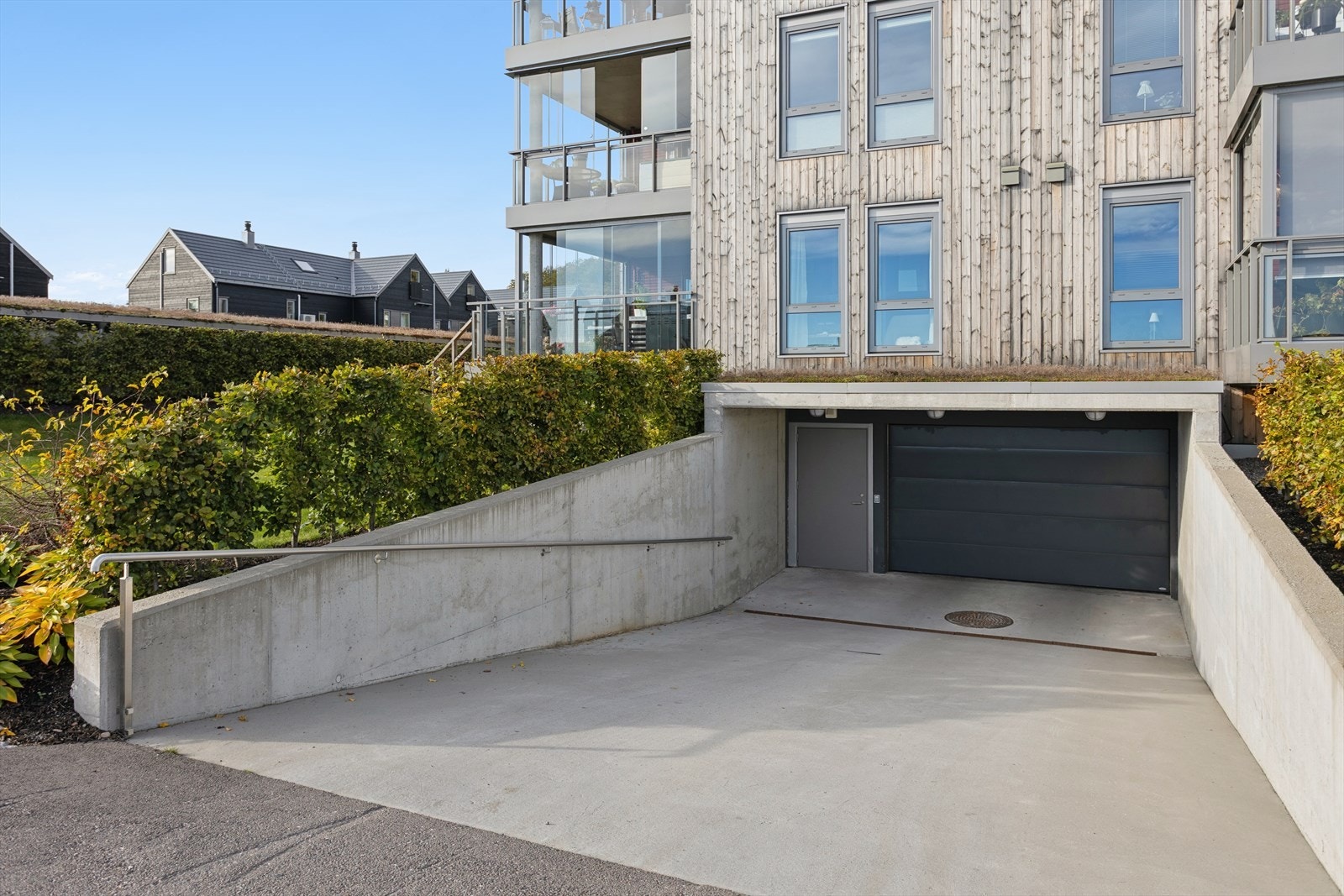 Felles innkjøring til parkeringskjelleren! Galleribilde