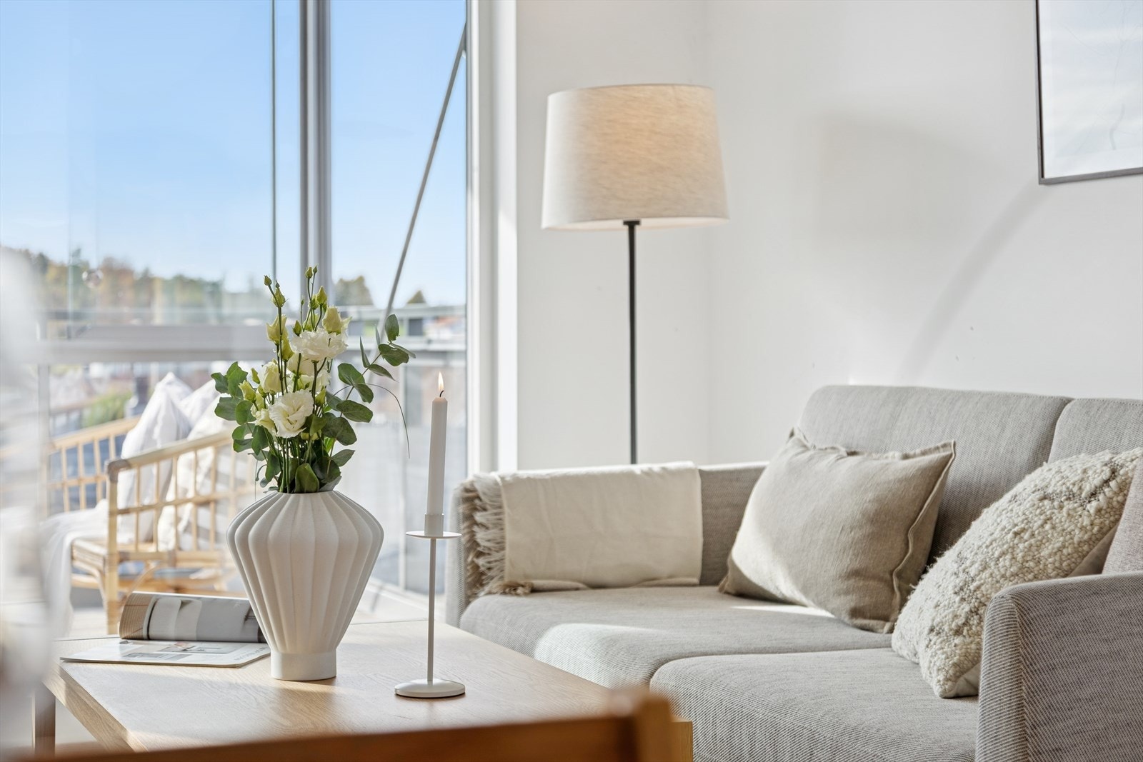 Smyg ved vindusposter og balkongdører sørger også for moderne løsninger. Galleribilde