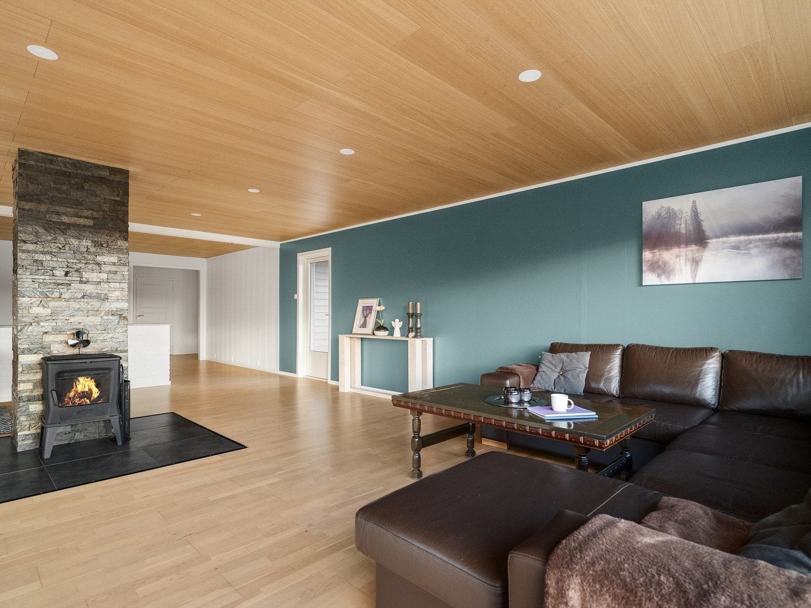 Stuerommet er av god størrelse med plass til ønsket sittegruppe Galleribilde