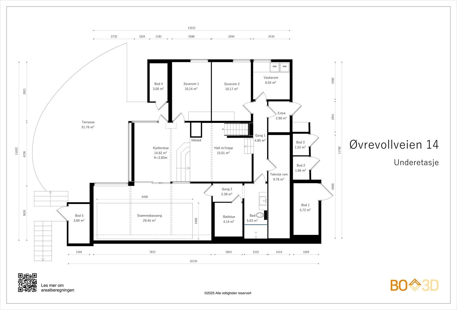 Øvrevollveien 14 - Underetasje. Galleribilde