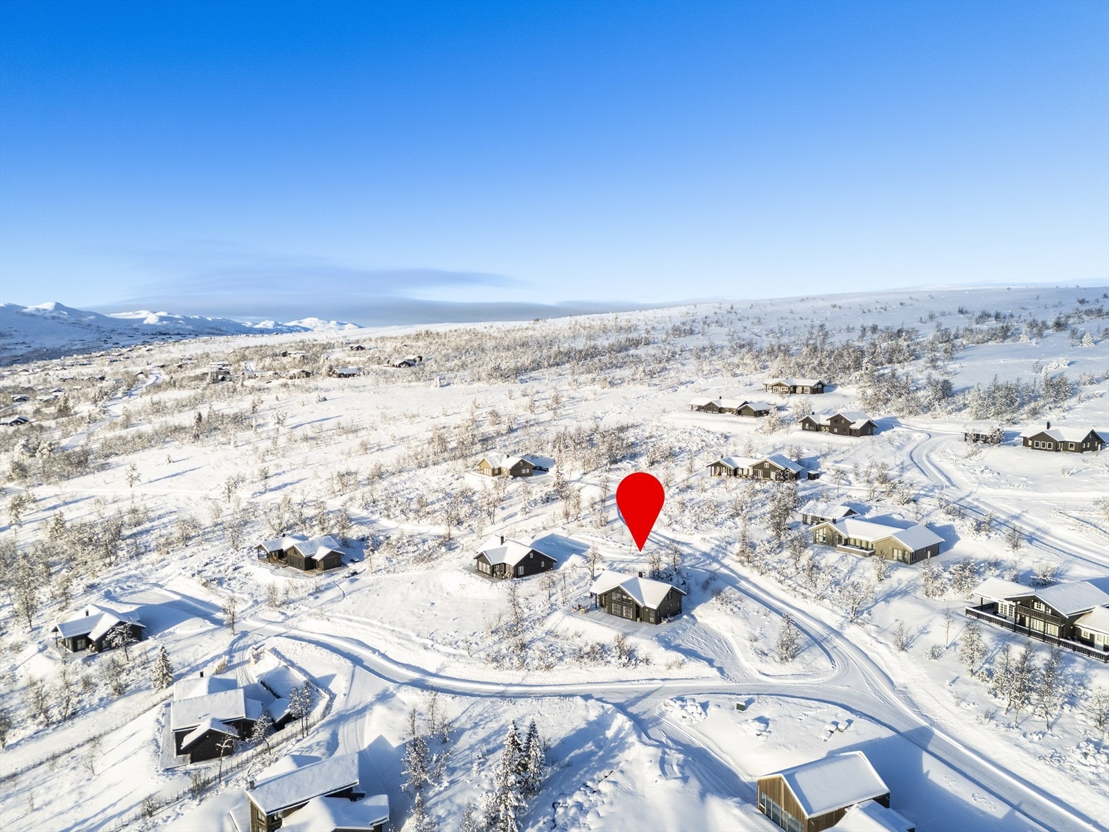 Meget enkel tilgang til de oppkjørte løypene inn mot snaufjellet og videre nordover i retning Høk Galleribilde