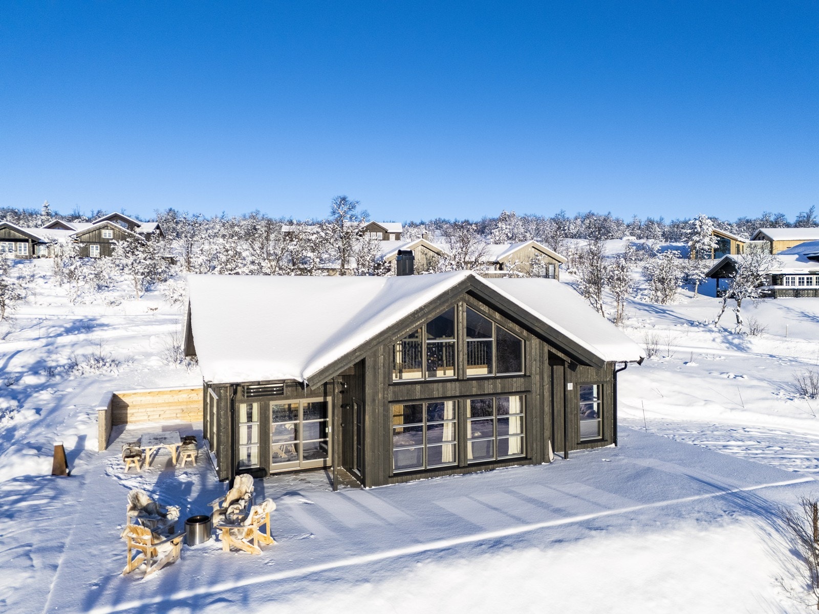 Store terrassearealer på ca 145 kvm Galleribilde