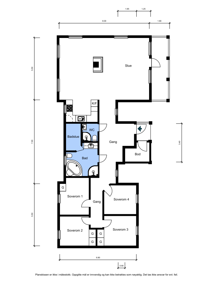 Plantegning Galleribilde