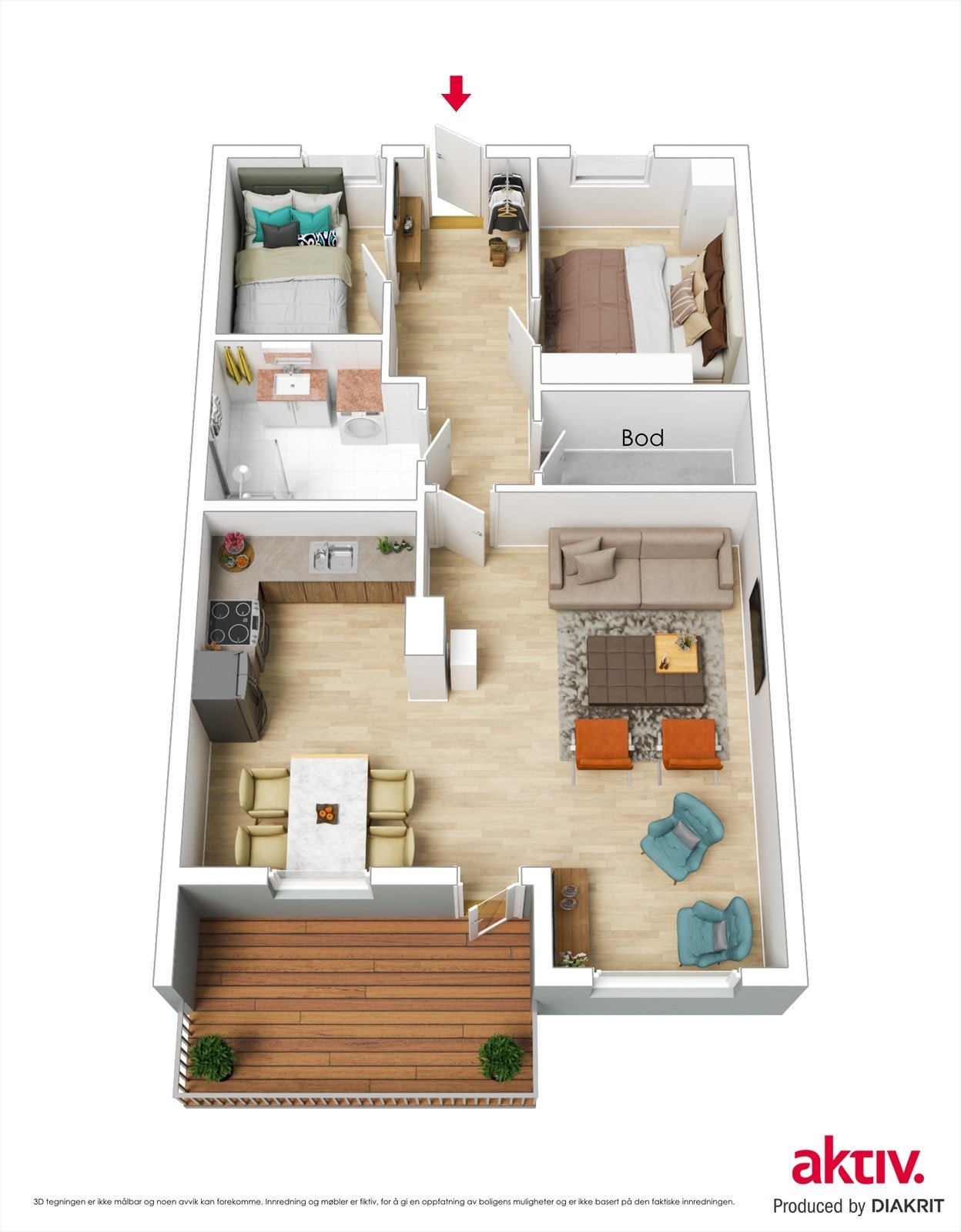 Plantegning Galleribilde