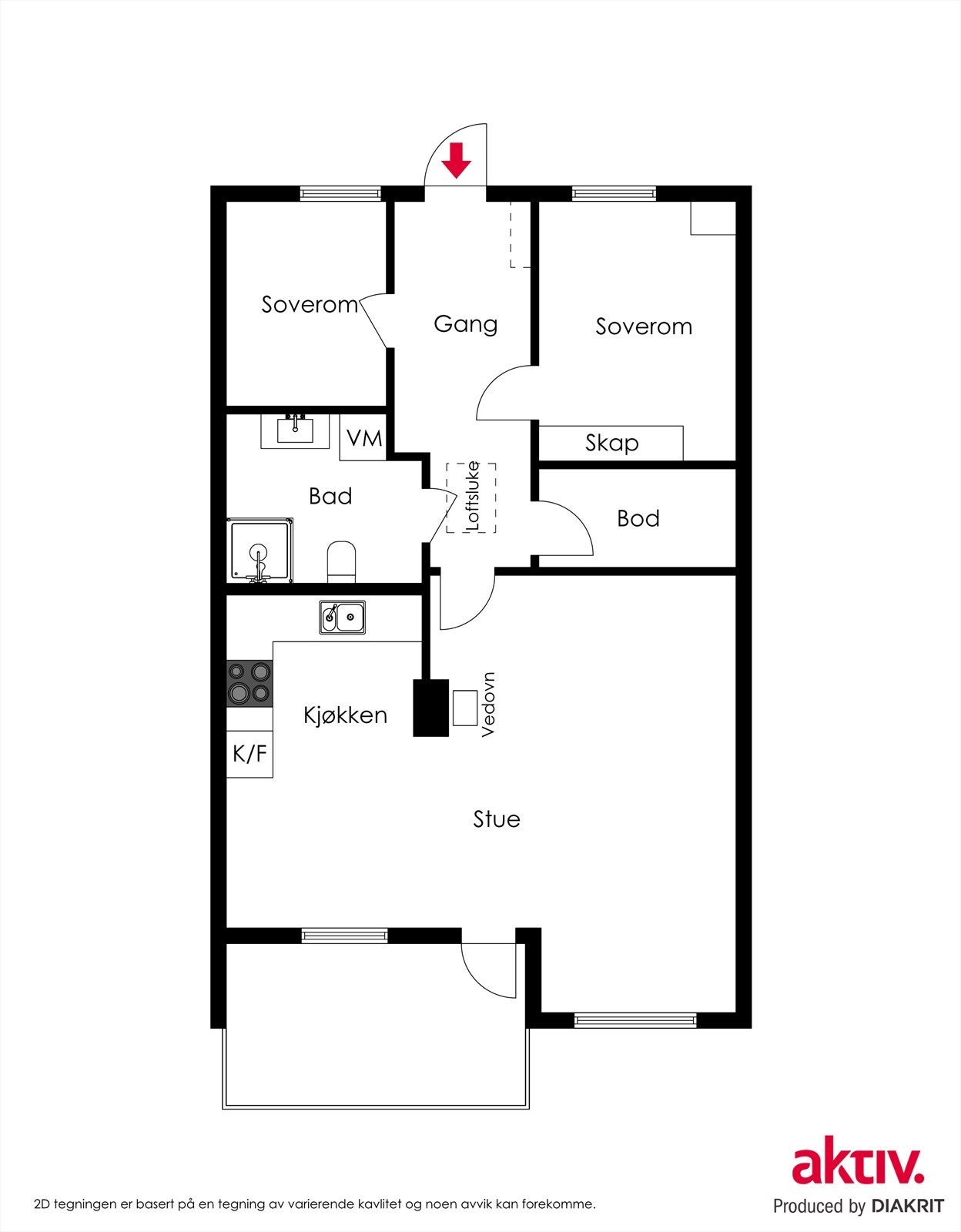 Plantegning Galleribilde