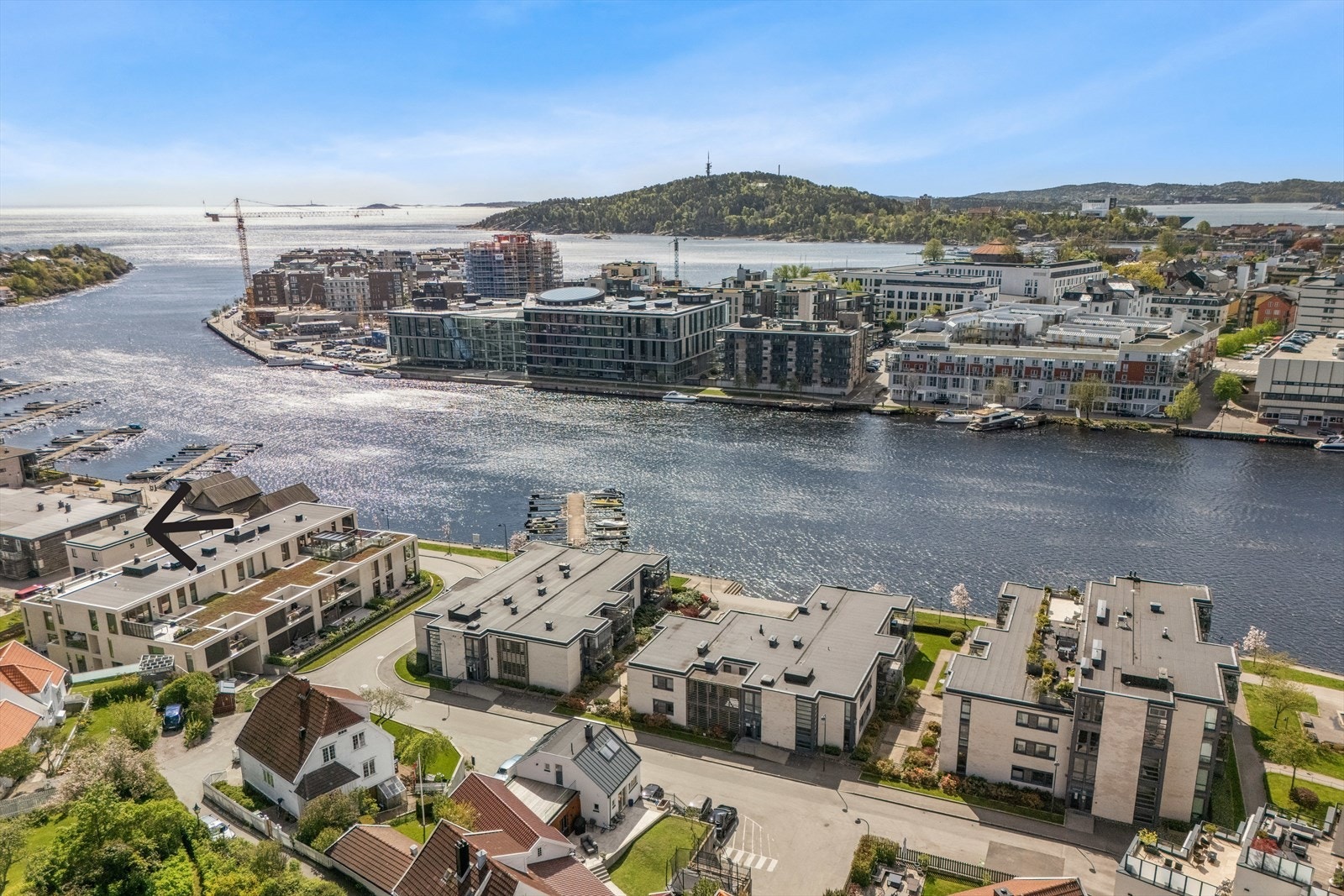 Det er gangavstand til Kristiansand sentrum med alle sine servicetilbud. Galleribilde