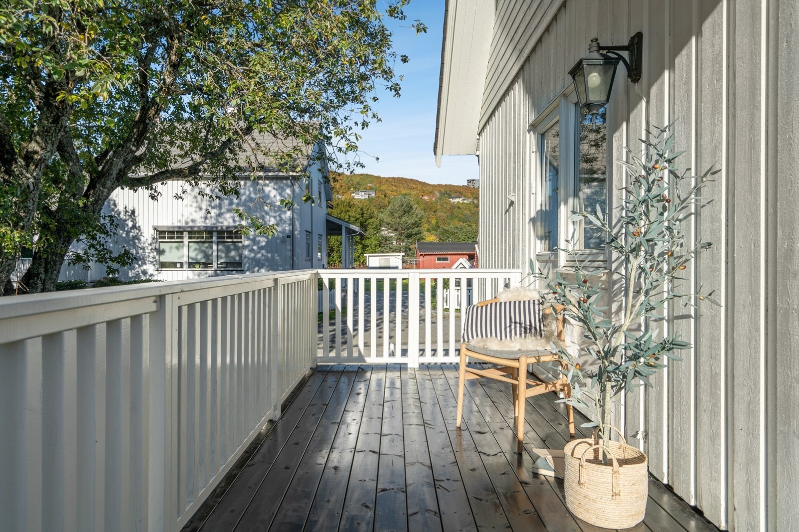 Veranda med kveldssol Galleribilde