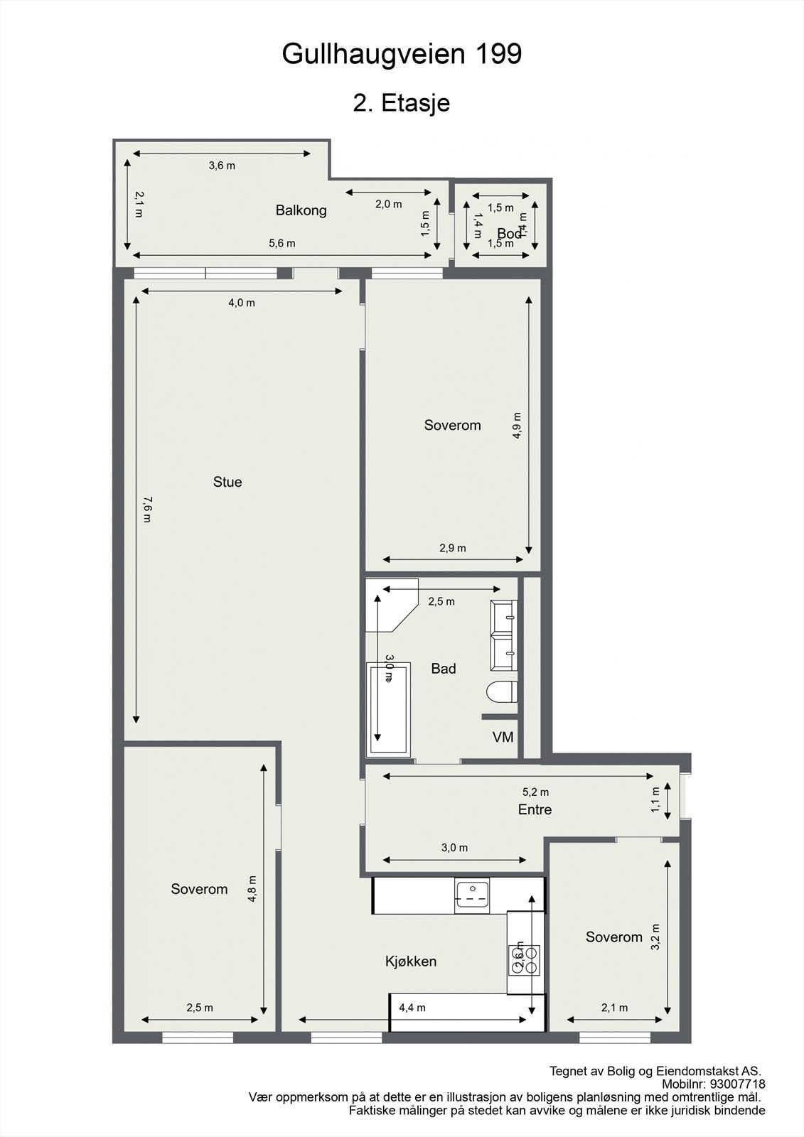 Plantegning 2. Etasje Galleribilde
