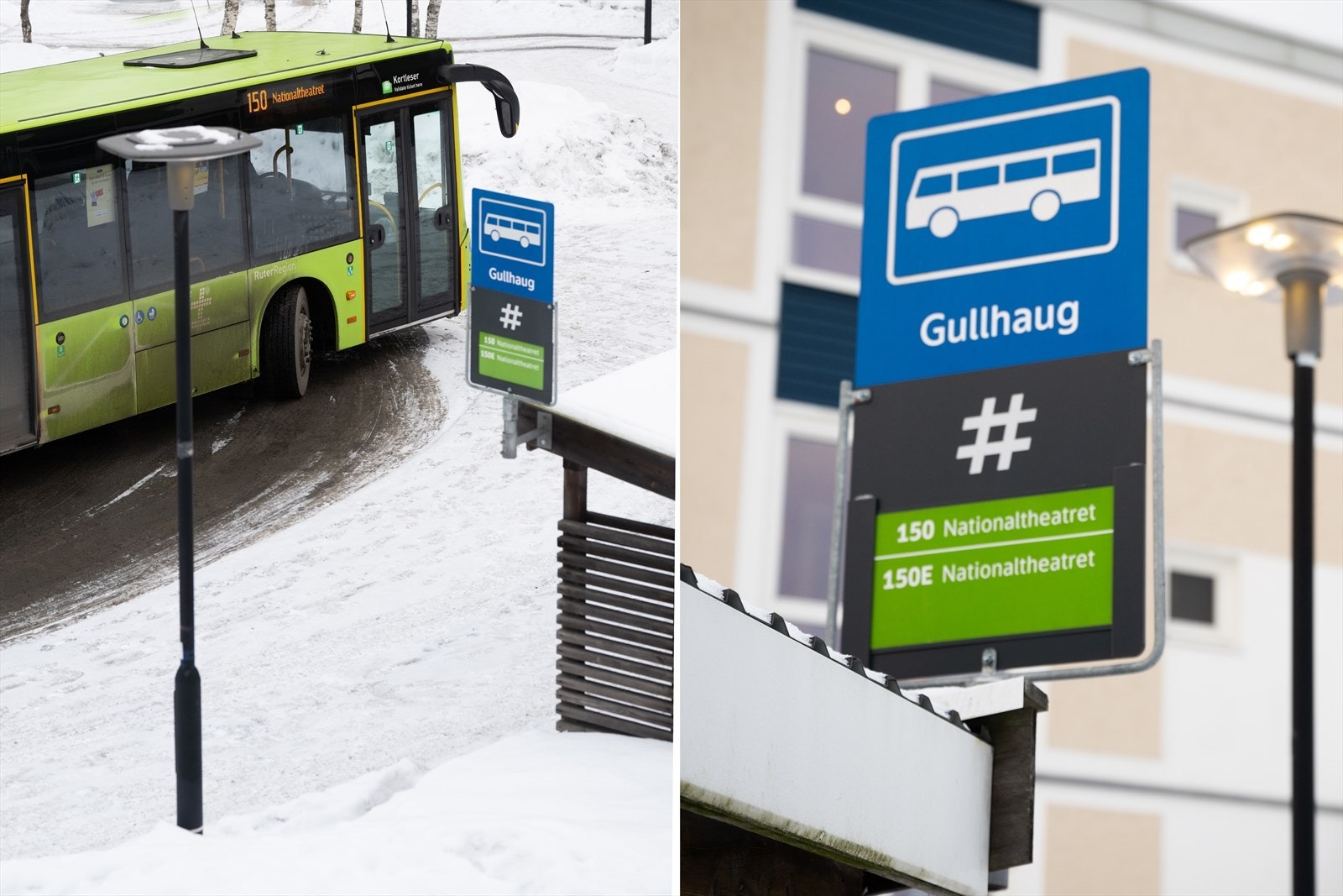 Området har svært gode kollektivforbindelser - Det går buss til Oslo hvert 10. minutt Galleribilde