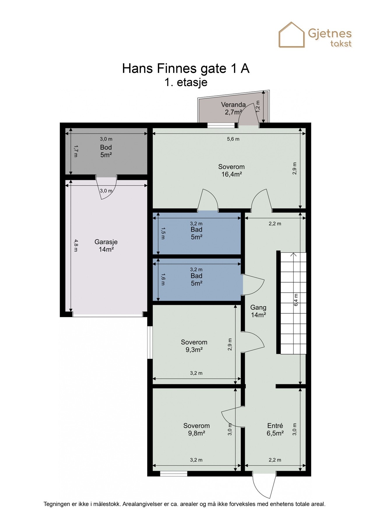 Plantegning 1.etasje. Galleribilde