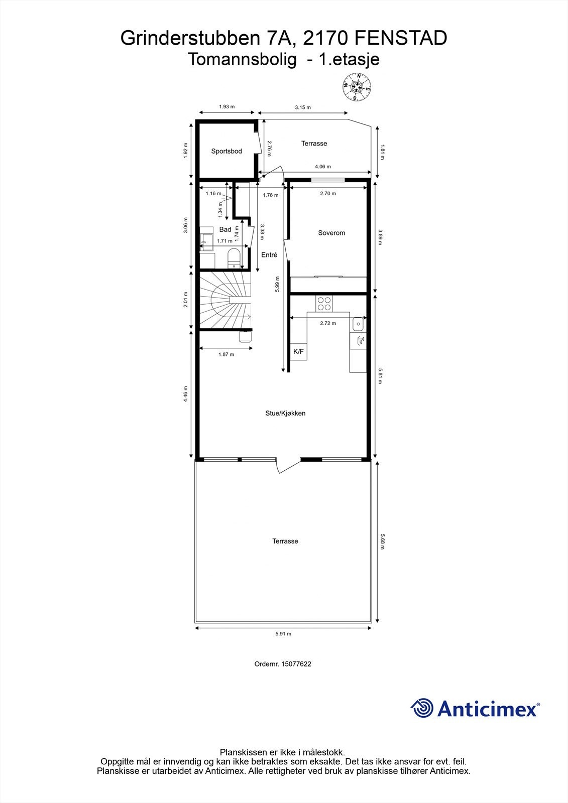 Plantegning 1.etasje Galleribilde