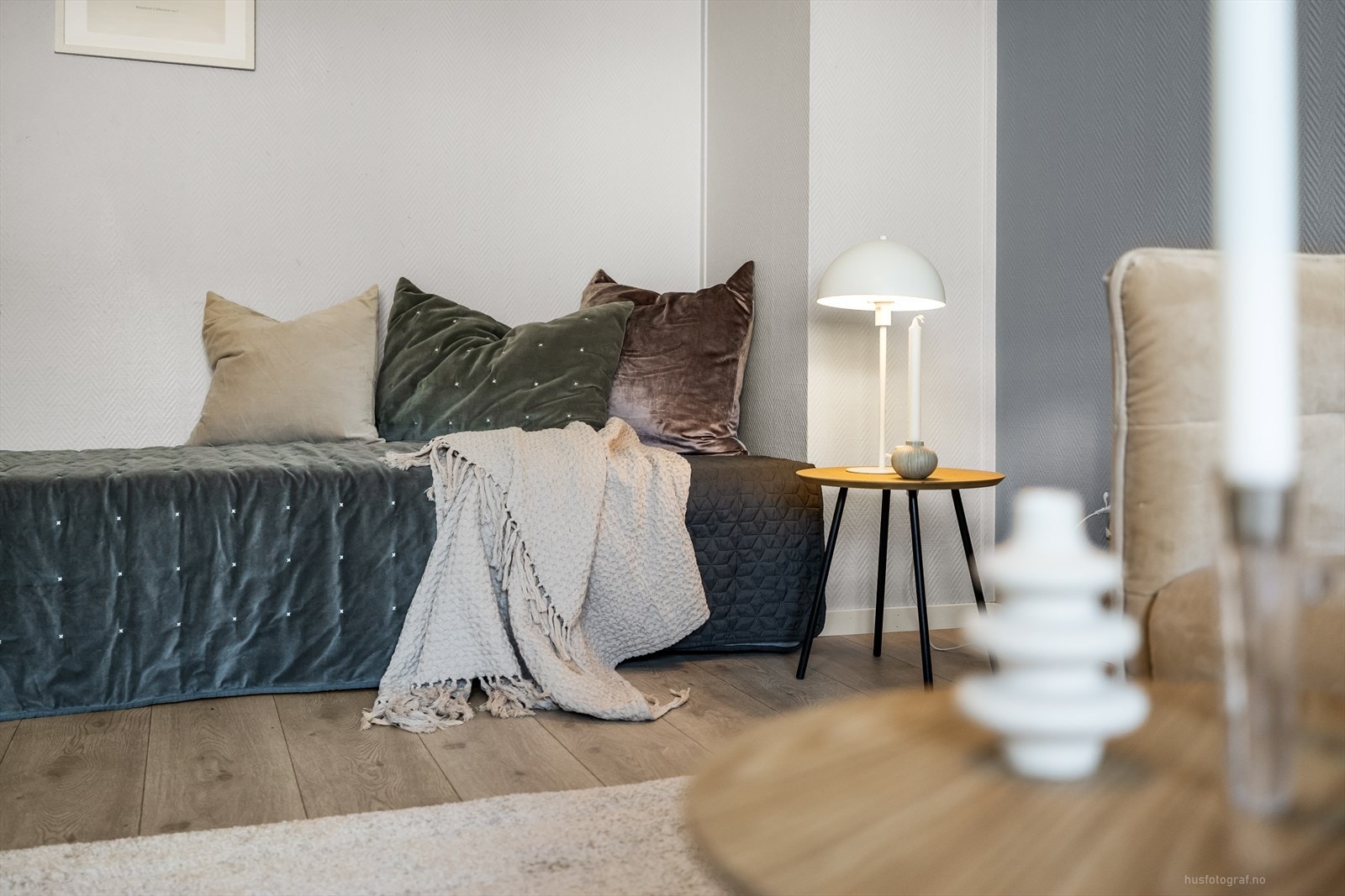 Leiligheten fikk nytt gulv i 2022. Galleribilde